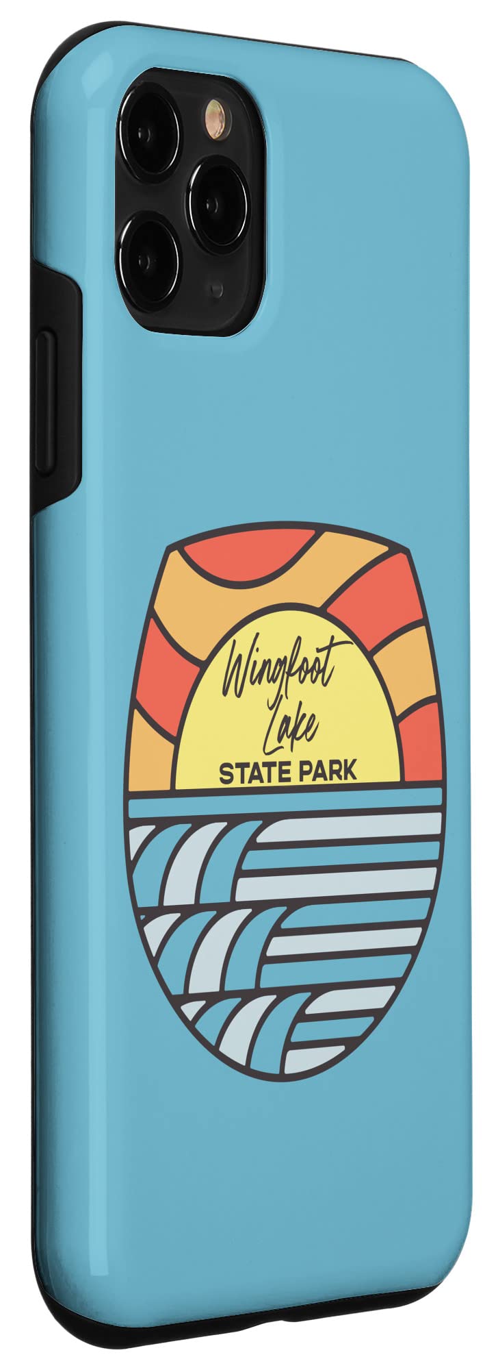 iPhone 11 Pro Case with Wingfoot Lake Ohio Sunset Design - Durable Protective Phone Cover for Travel, Outdoor Adventures & Souvenir Collectors