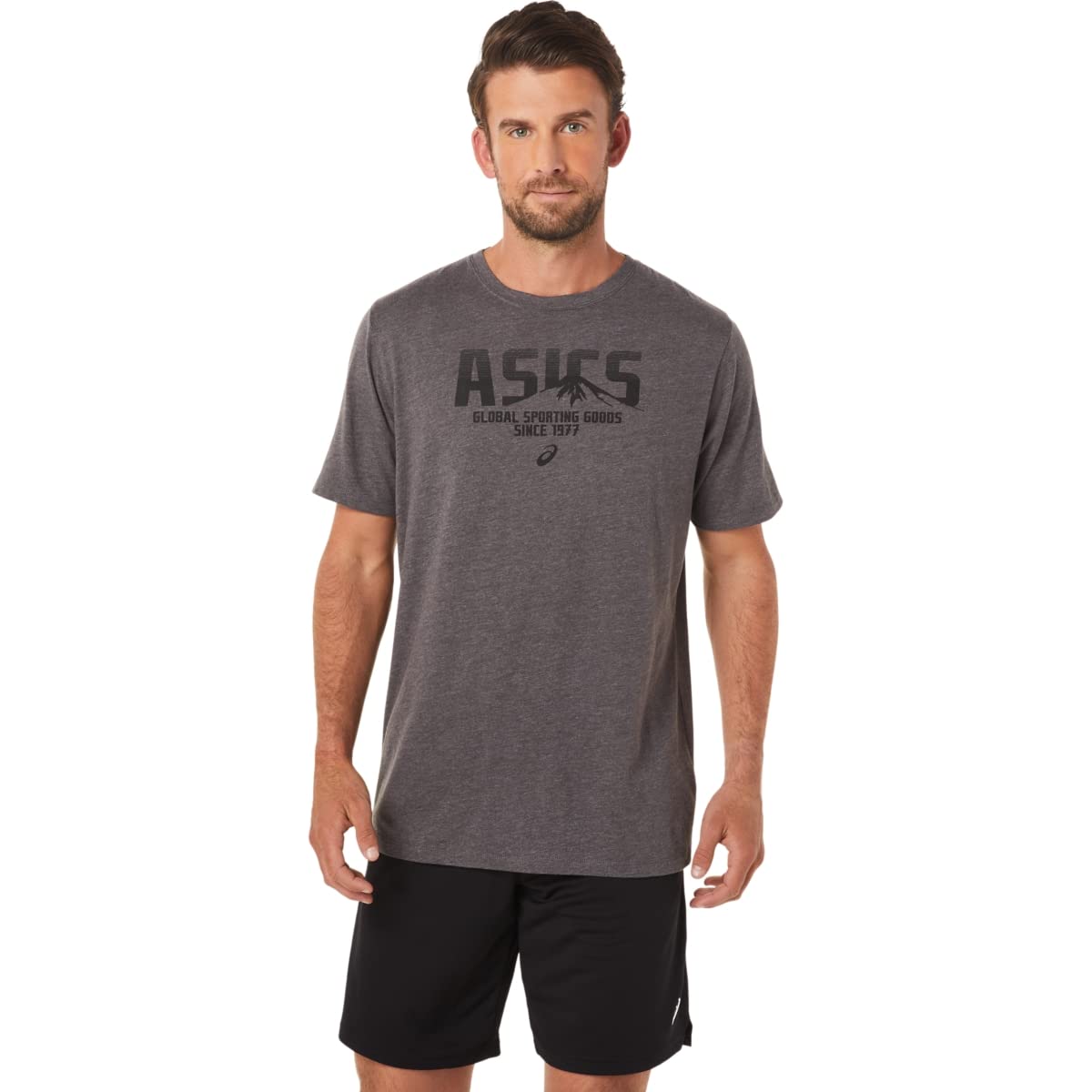 ASICS Men's 1977 Mountain TEE Running Shirt - Lightweight Performance Workout Top for Jogging, Gym & Outdoor Activities