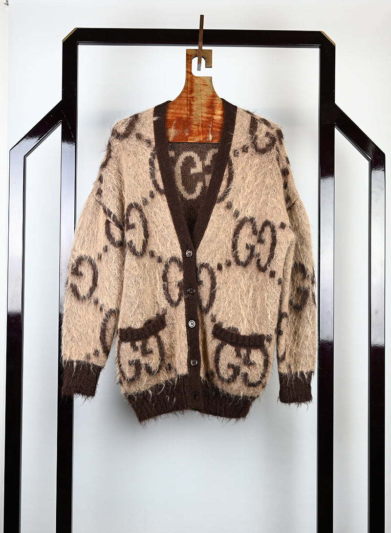 Gucci Beige GG Wool Cardigan for Women - Size XS | Luxury Knitwear for Casual Outfits & Office Wear