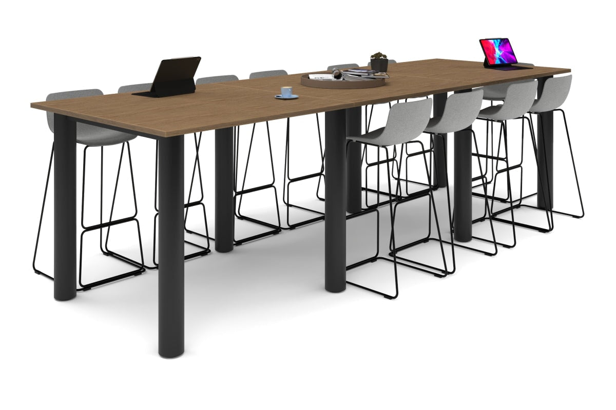 Quadro Cylinder Legs Large Counter Table 3600L x 1200W - Heavy Duty Metal Bar Table Base for Restaurants, Pubs, and Commercial Kitchens