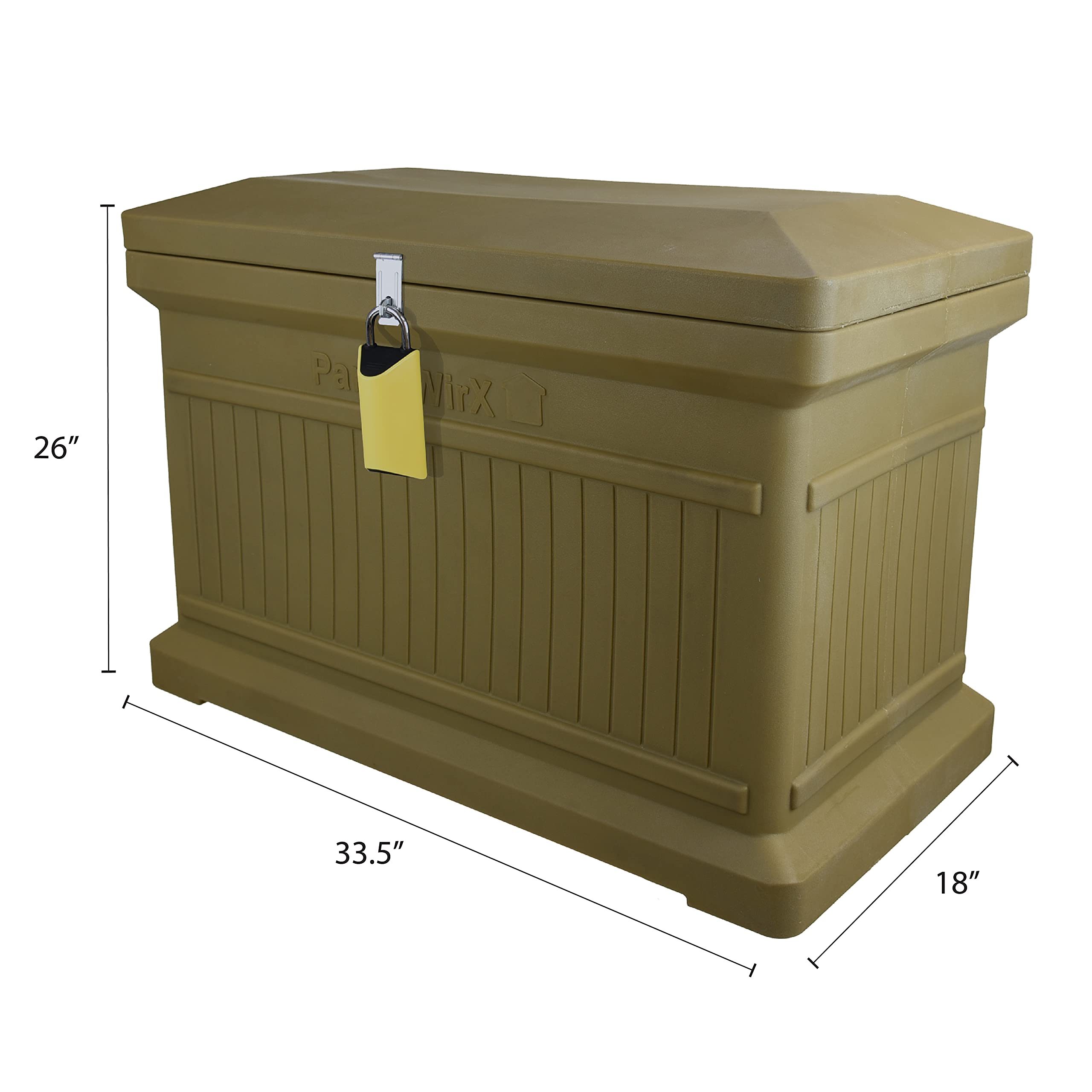 Premium Horizontal Storage Cabinet - Lockable Package Delivery Box with Hinged Lid & Smart Lock - Solid Oak Design - Secure Mail & Parcel Solution for Home, Office & Porch Delivery Protection