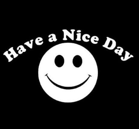 Have A Nice Day Smile Joke Vinyl Decal Sticker - Die-Cut for Windows, Cars, Trucks, Toolboxes, Laptops & MacBooks | Perfect for Home Decor, Office, Vehicles & DIY Projects