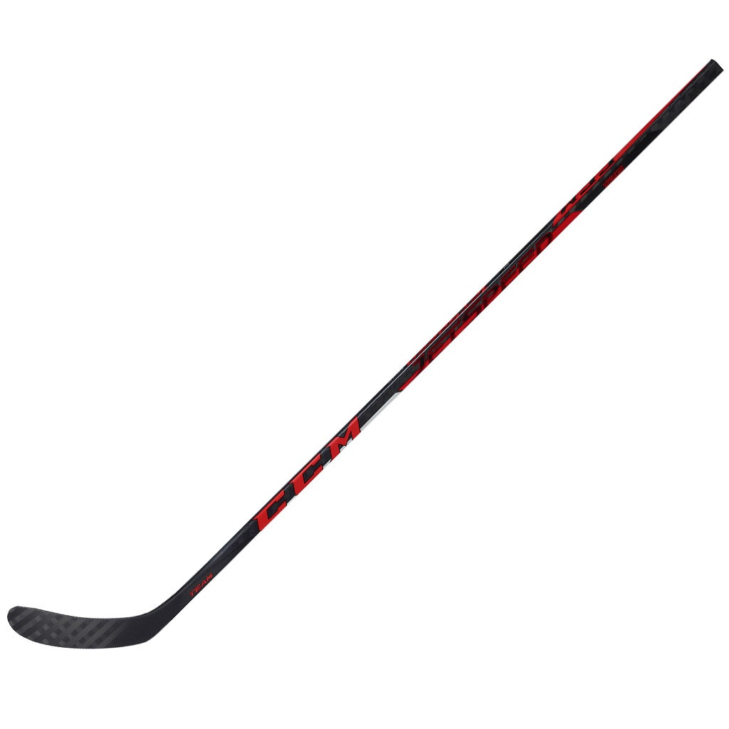 CCM Jetspeed Team 2021 Intermediate Ice Hockey Stick - Lightweight Carbon Fiber Hockey Stick for Youth & Adult Players - Perfect for Ice Rink Games, Training & Competitive Play