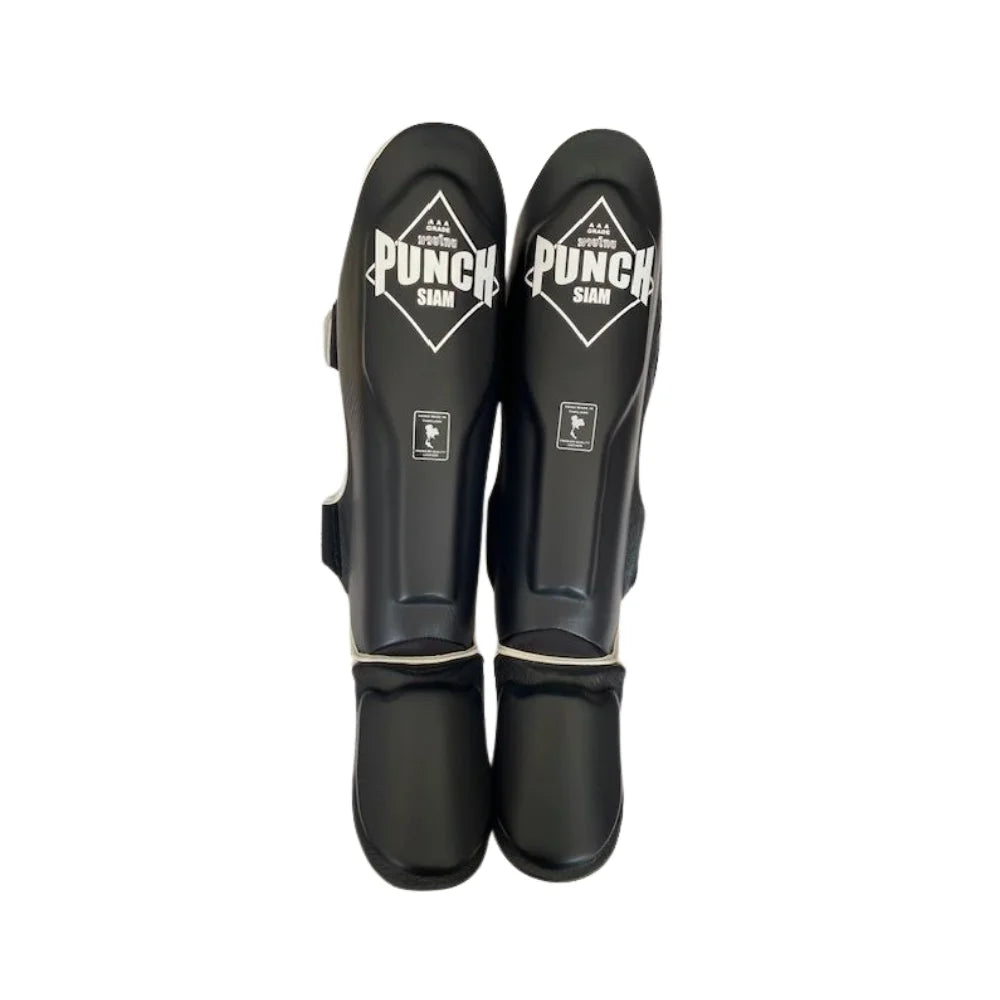 Premium Siam™ Leather Shin Pads - High-Quality Soccer Shin Guards for Men & Women - Perfect for Training, Matches & Sports Protection