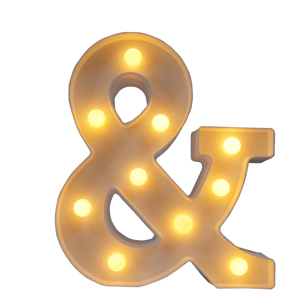 LED Letter Lights - Cute Room Decor for Bedroom, Party & Wedding