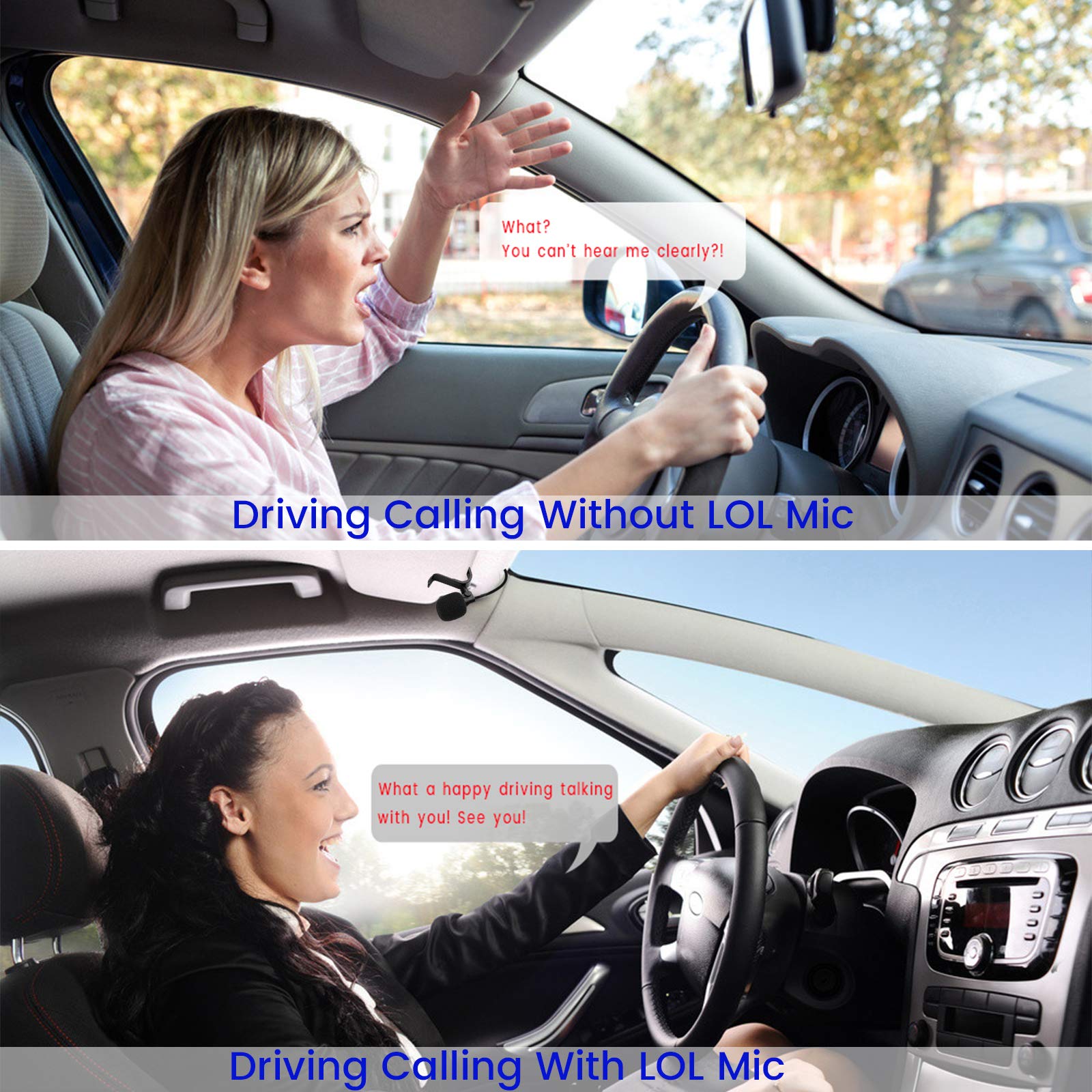 Pioneer Car Microphone Replacement - 2.5mm External Mic for Pioneer Stereo, GPS, DVD Head Units | Clear Hands-Free Calling for Car Radio Systems