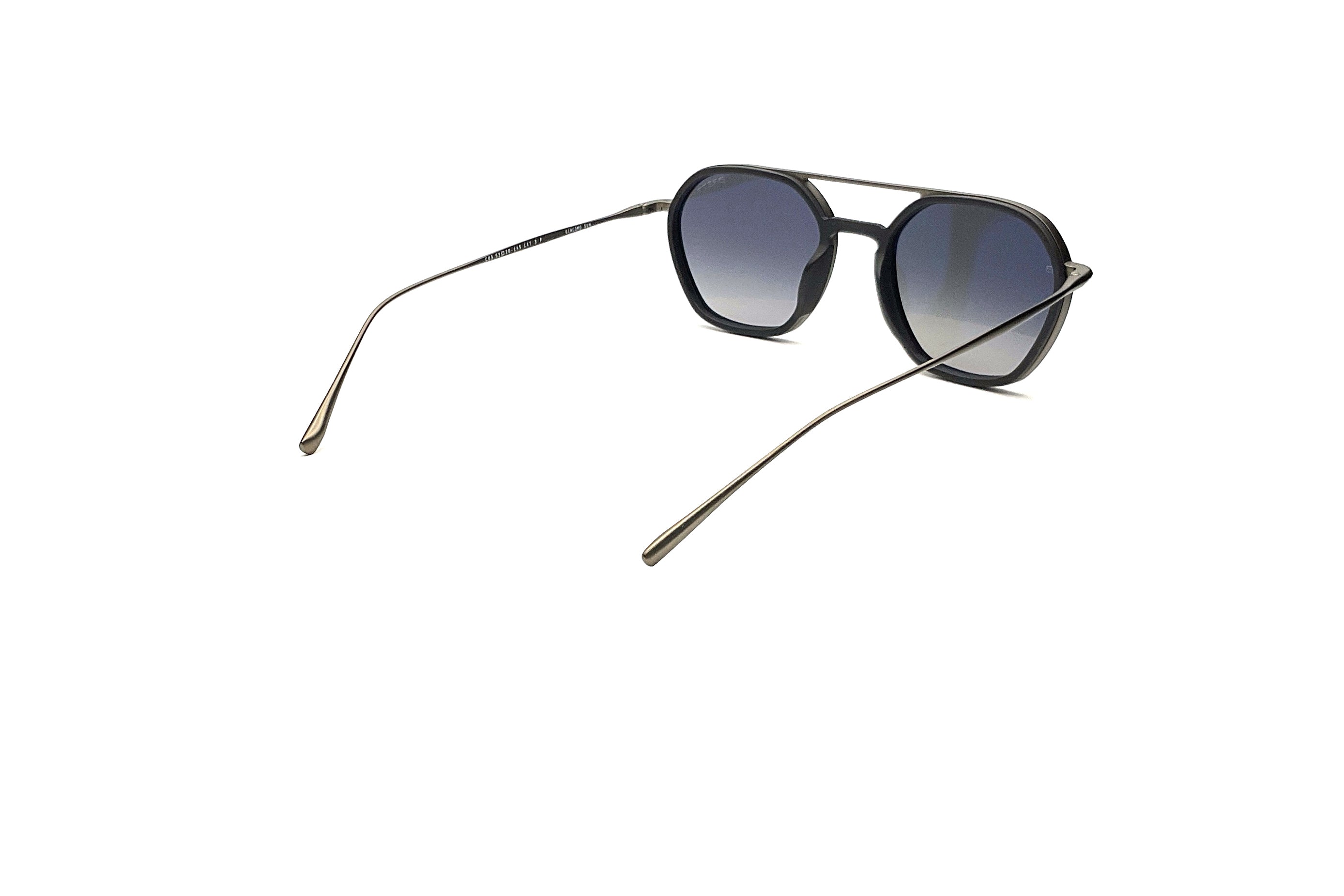 BRETT Eyewear Giacomo Sunglasses - Black/Gunmetal Polarized Aviator Style for Men - Perfect for Driving, Outdoor Sports & Fashion Accessories