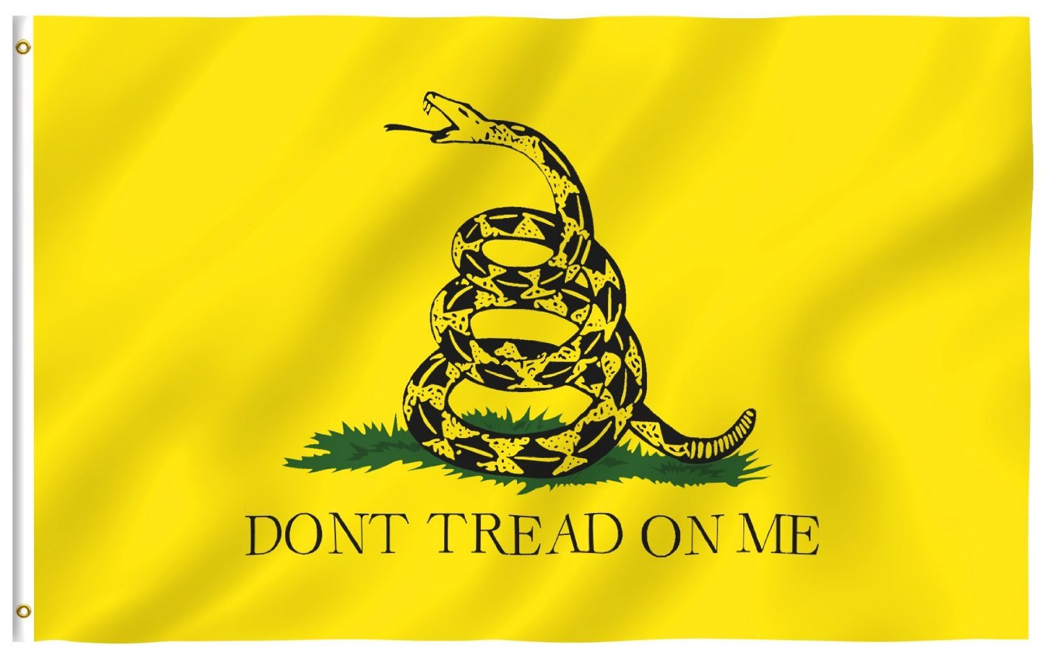 Premium 3x5 Ft Gadsden 'Don't Tread On Me' American Outdoor Flag - Durable Weather-Resistant Material for Patio, Garden, and Camping Decor