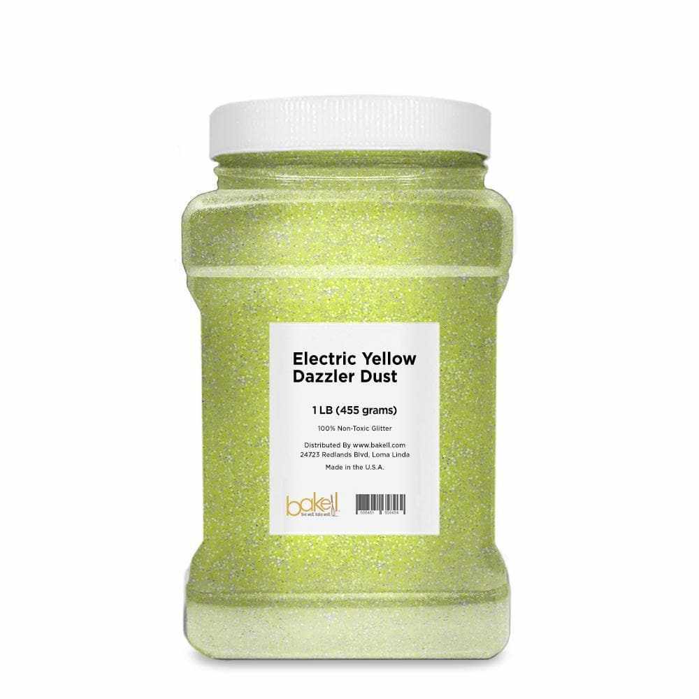 Premium Electric Citrus Yellow Dazzler Dust® - 1lb Bulk Size for Cake Decorating, Candy Making & DIY Crafts