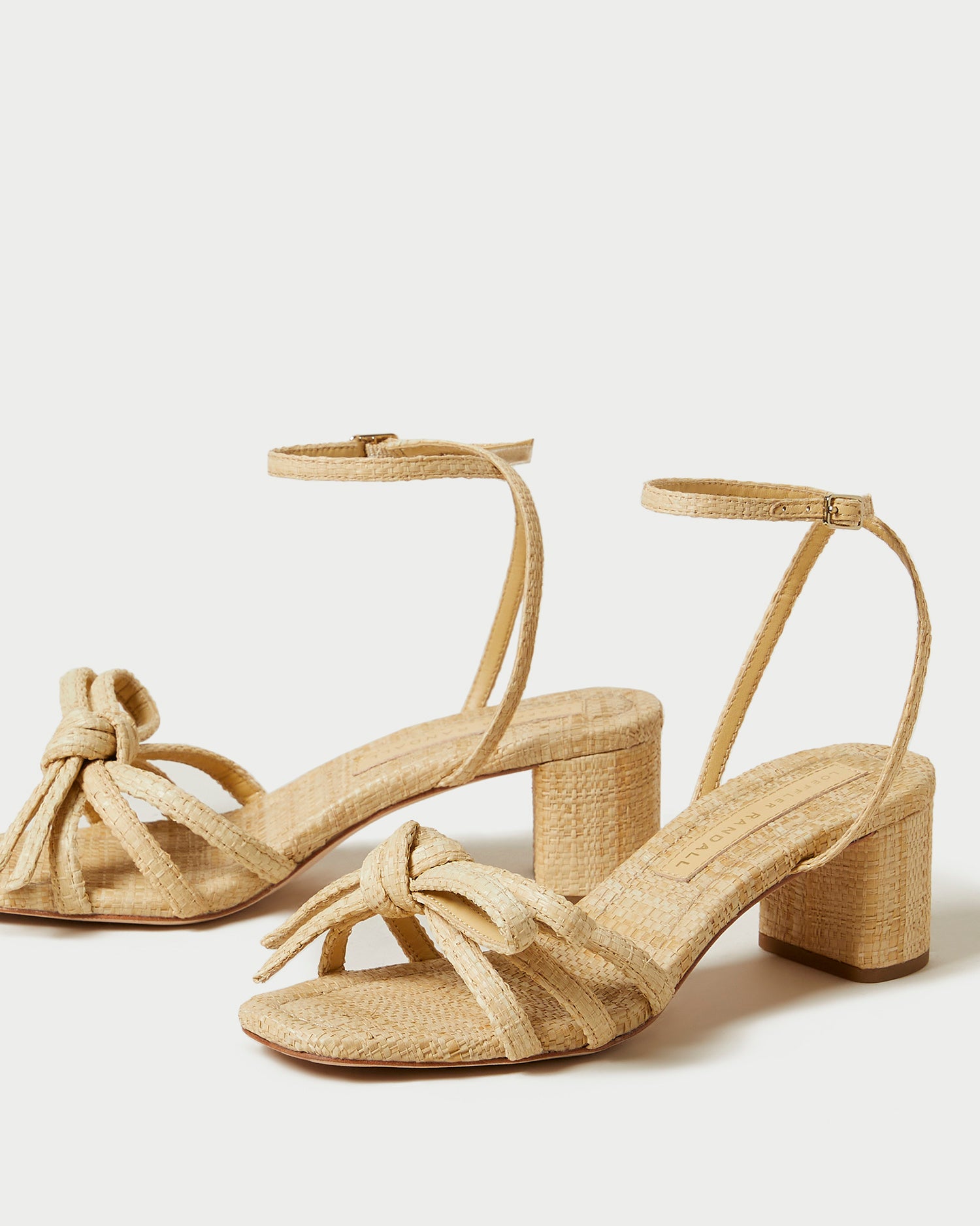 Mikel Natural Bow Mid Heel Sandals for Women - Comfortable Summer Dress Shoes with Adjustable Straps | Perfect for Weddings, Parties & Office Wear