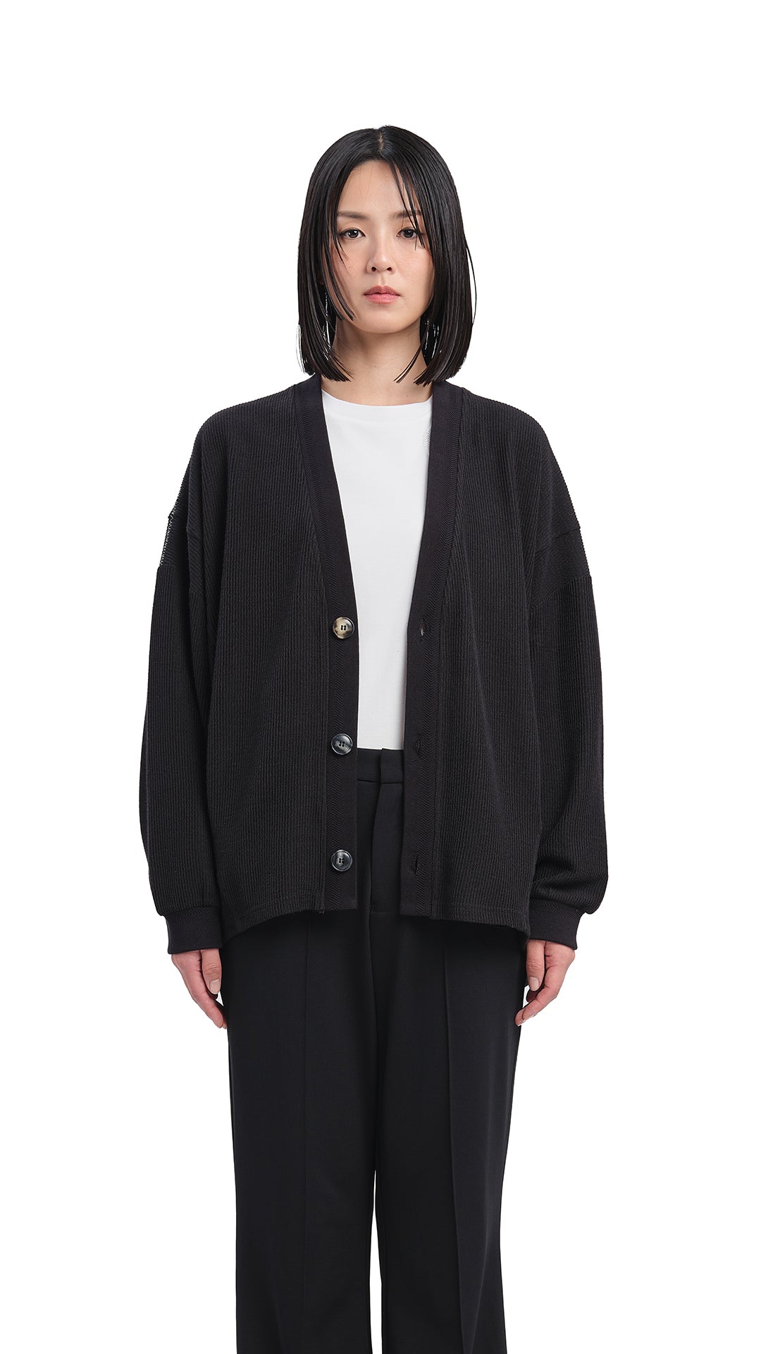 Stylish Oversized Cut Sewn Cardigan for Women - Cozy Knit Sweater for Fall & Winter - Perfect for Layering, Casual Outfits, and Relaxing at Home