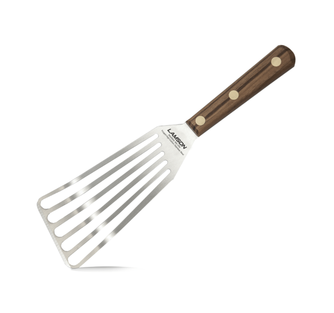 Lamson Walnut Left-Handed Turner - High-Quality Kitchen Utensil for Left-Handed Chefs - Perfect for Baking, Cooking & Food Preparation