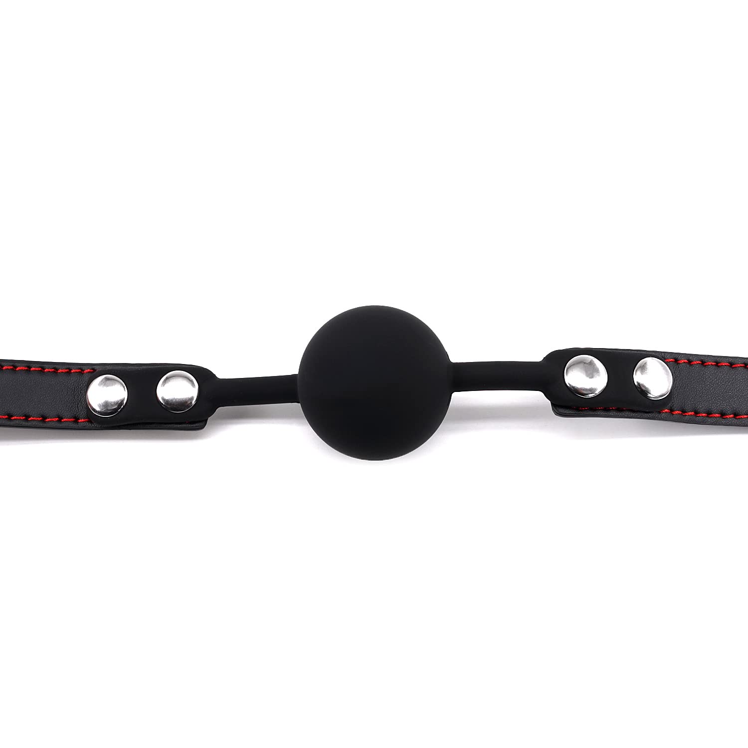Premium Black Silicone Ball Gag for BDSM & Bondage Play - Open Mouth Design for Breath Control - Adult Sex Toy for Couples & Roleplay - Perfect for Bedroom Fun & BDSM Restraints (3-Pack)