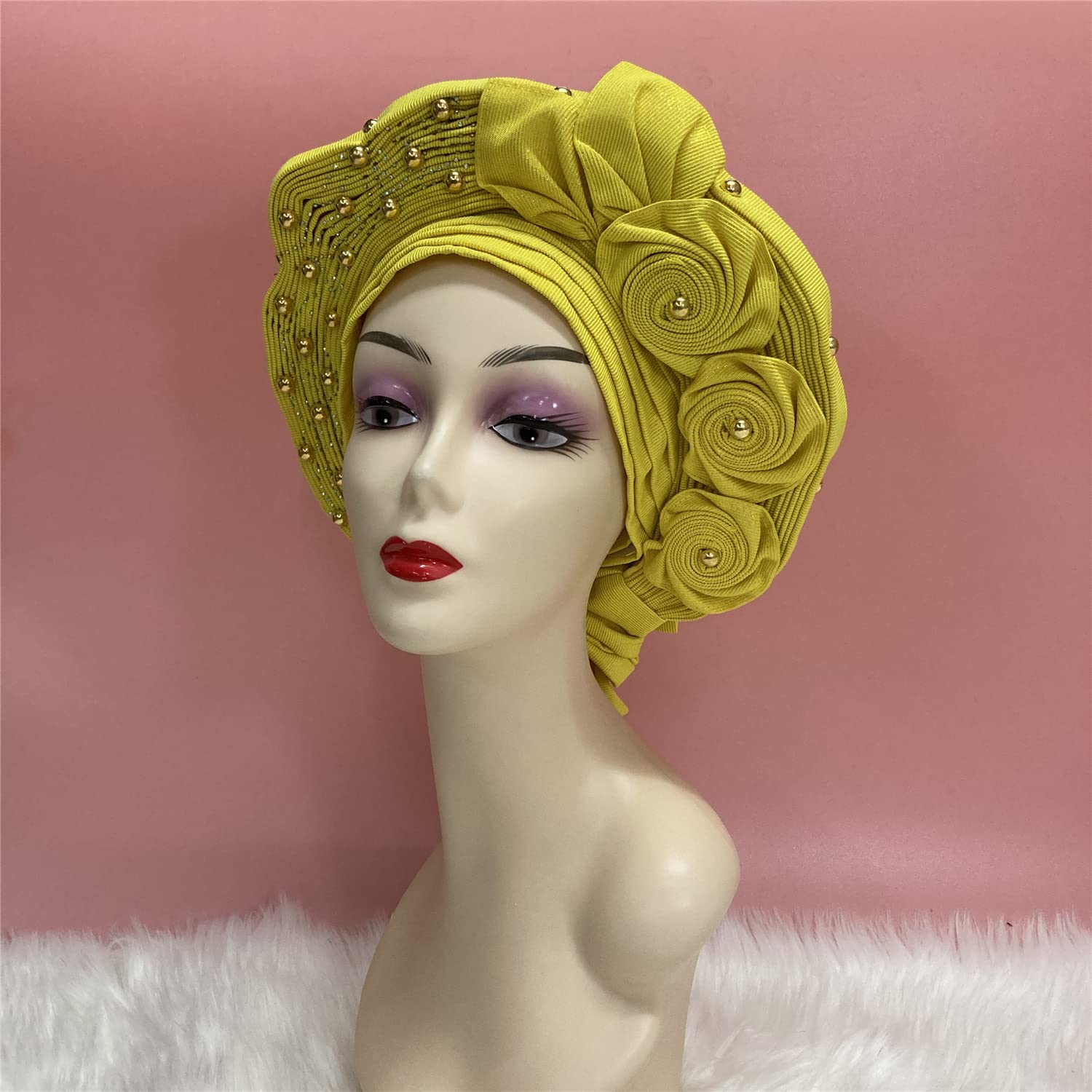 African Gele Headwraps for Women - Handmade Nigerian Headgear for Weddings & Parties | Elegant Headwear for Special Occasions & Cultural Events