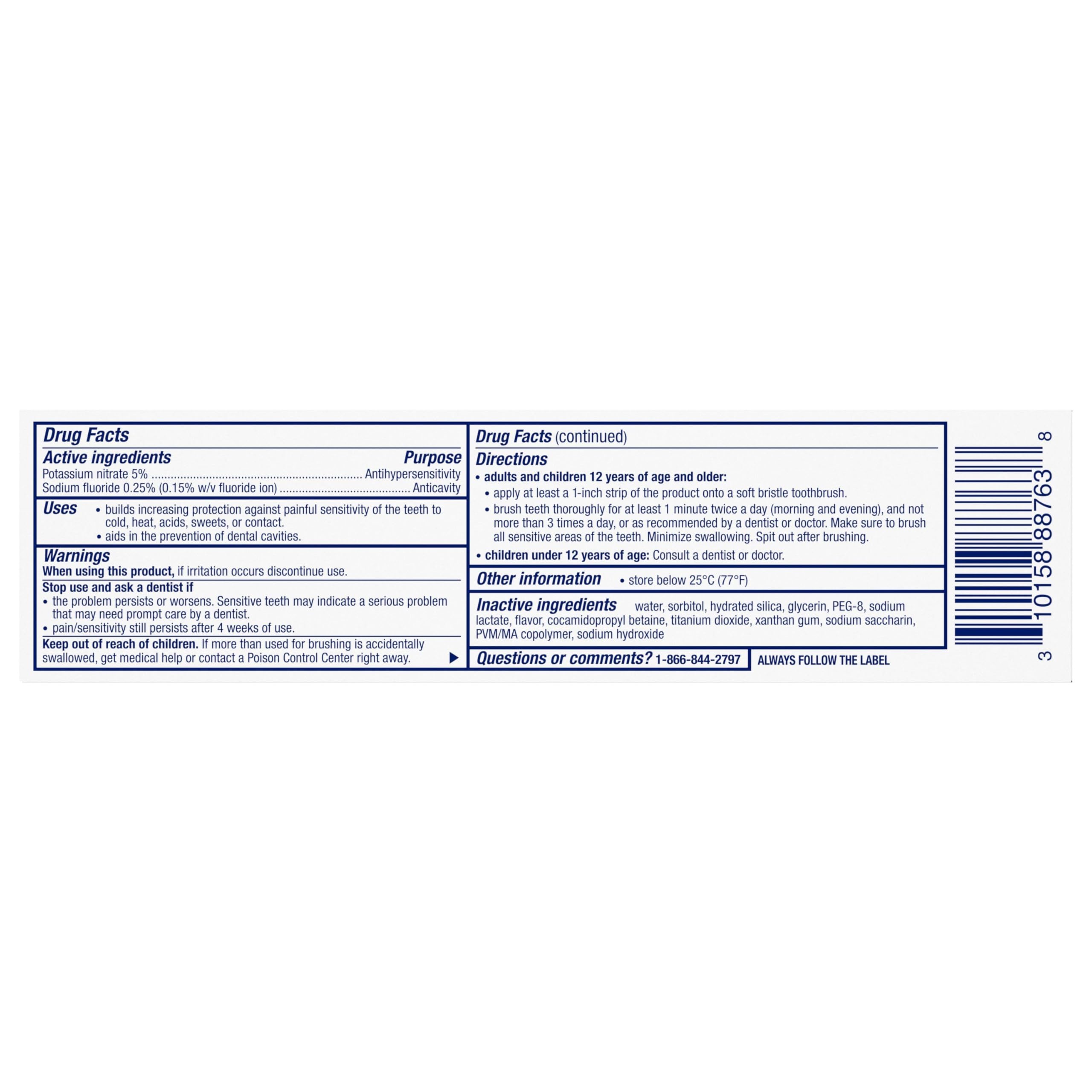 Sensodyne Pronamel Intensive Enamel Repair Toothpaste for Sensitive Teeth - Whitening, Cavity Protection & Enamel Strengthening, Arctic Breeze Flavor, 3.4 oz (Pack of 4) | Ideal for Daily Oral Care & Teeth Whitening at Home