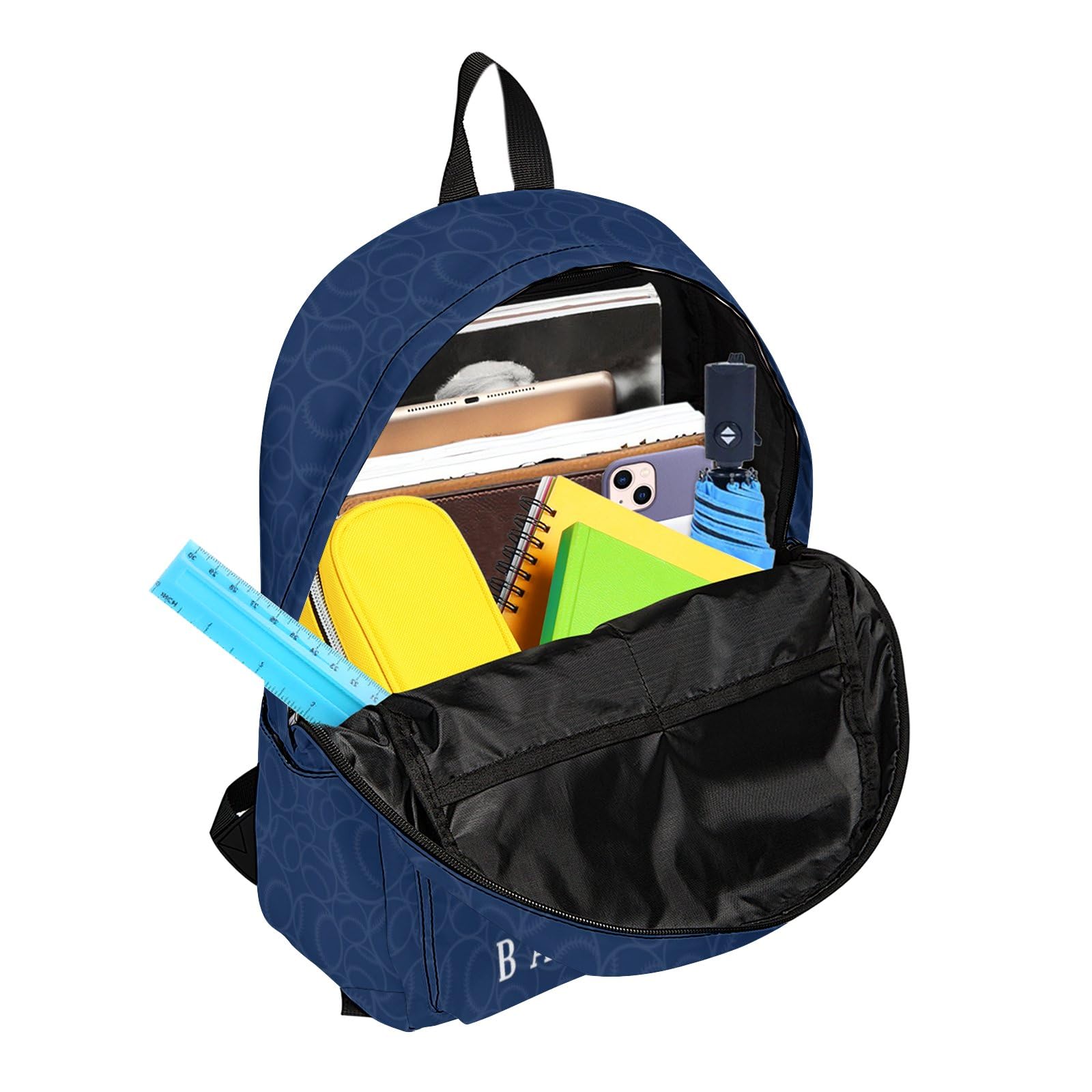 Large Capacity Backpack for School, Travel & Sports - Perfect for Students & Baseball Fans