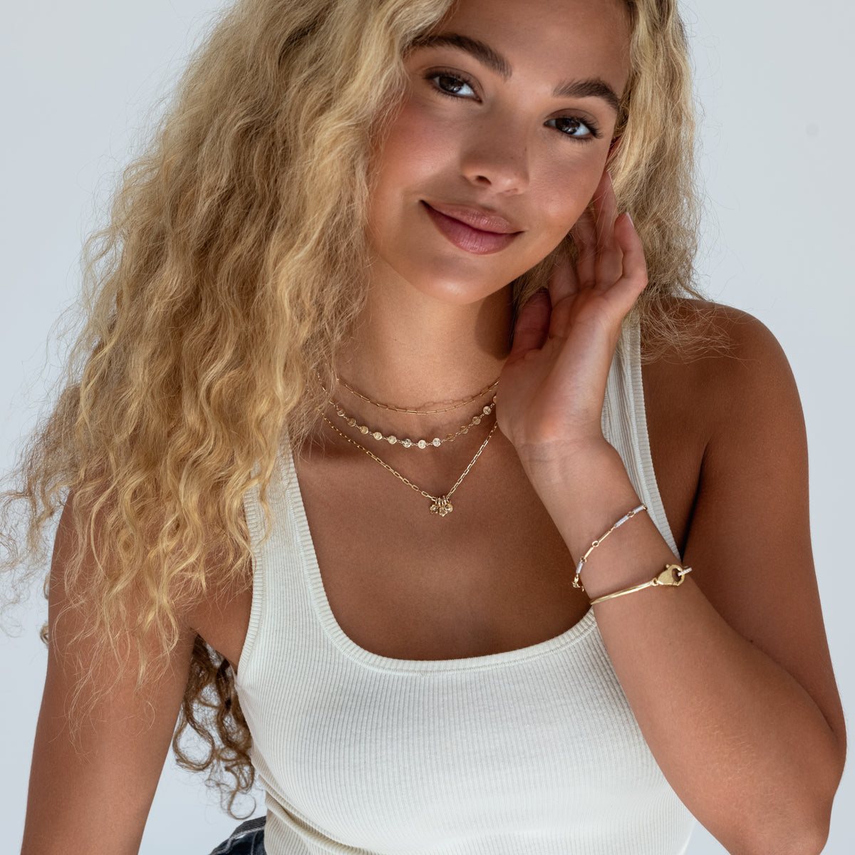 Light Balance Choker Necklace - Adjustable Crystal Beaded Choker for Women, Elegant Party Jewelry Gift for Bridesmaids, Prom, Wedding, and Evening Events