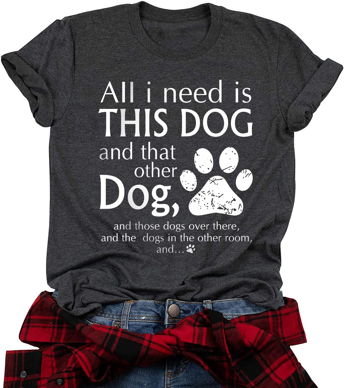 Funny Dog Mom T-Shirt for Women - Cute Graphic Tee with Two Dogs - Casual Short Sleeve Cotton Top - Perfect Gift for Dog Lovers | Great for Casual Wear, Dog Parks, and Pet-Themed Events