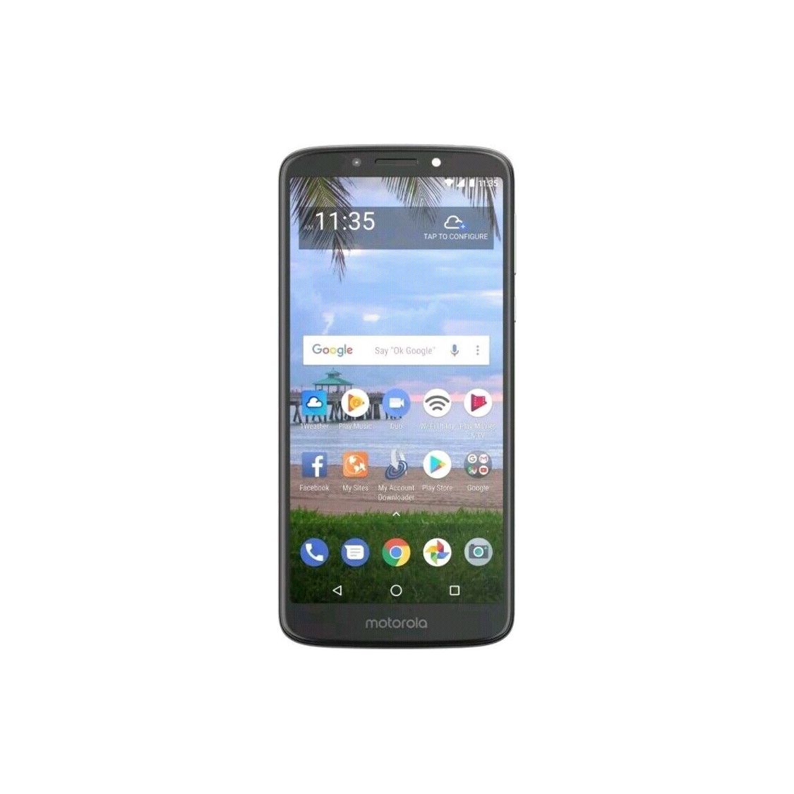 Motorola Moto E5 16GB Unlocked Smartphone - Gray (CDMA/GSM Compatible) for Straight Talk - Perfect for Travel, Work & Everyday Use