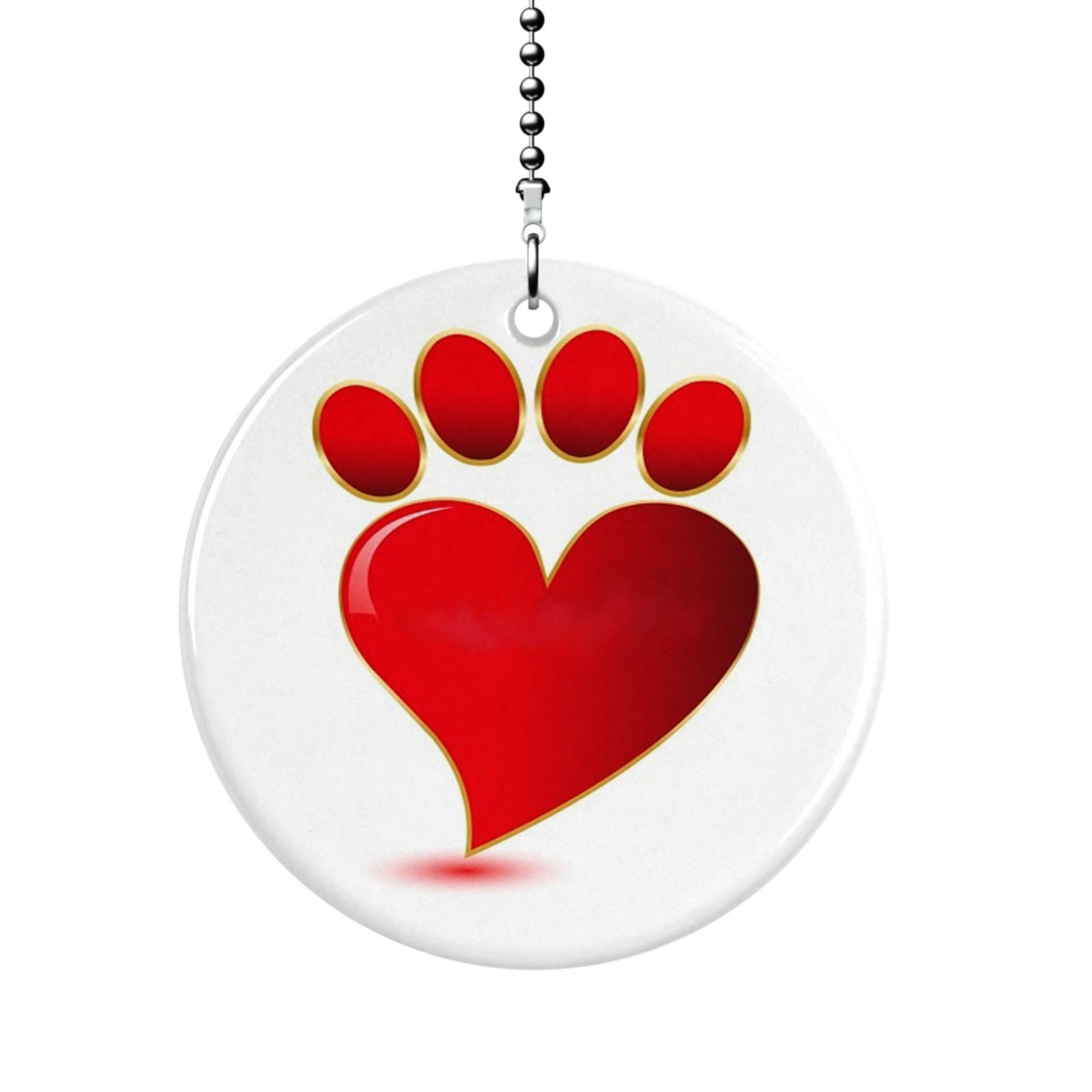 Animal Lovers Ceiling Fan Pull Chain & Light Switch - Decorative Dog Cat Pet Themed Fan Pull for Home Bedroom Nursery Decor