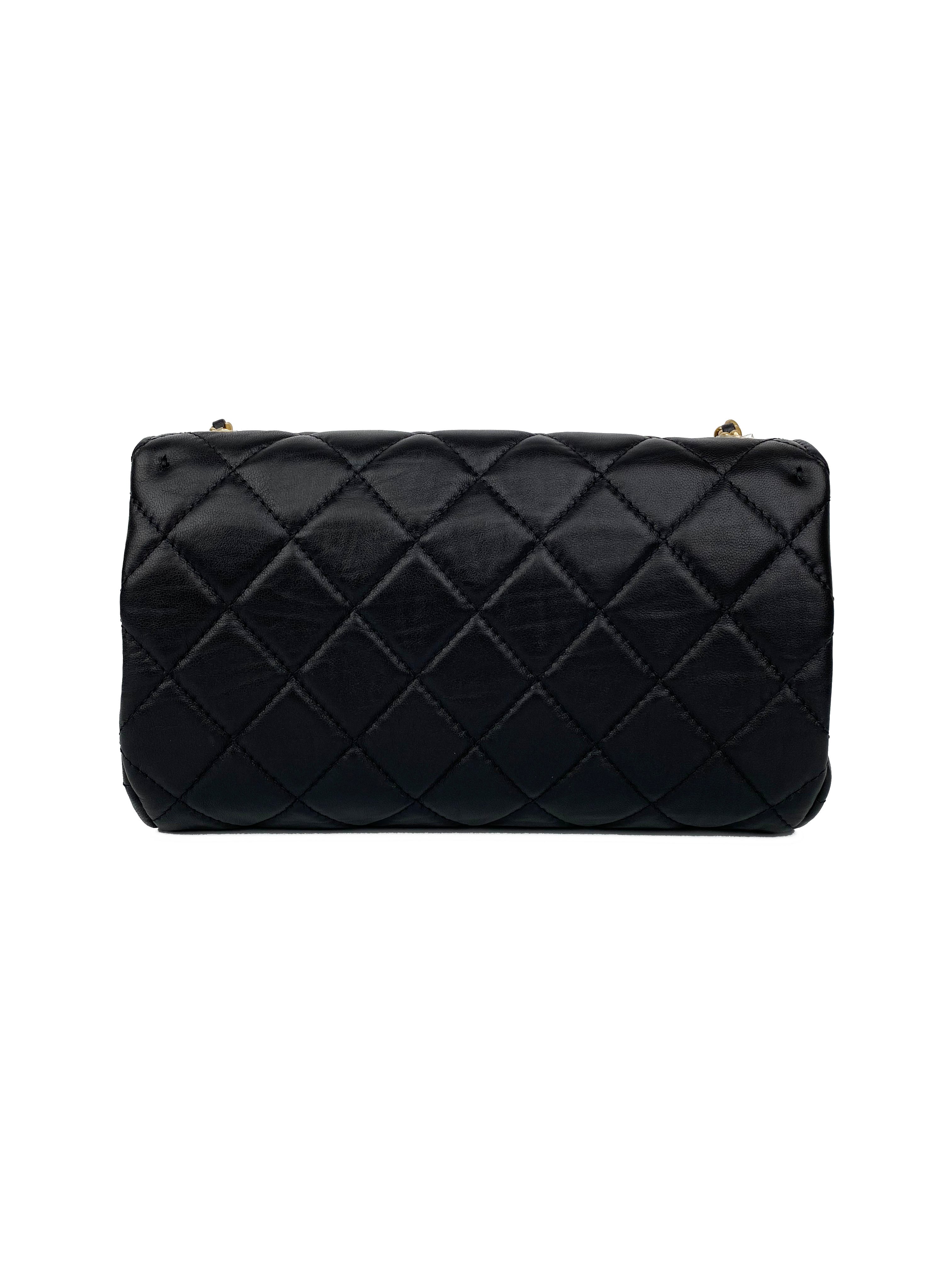Authentic Chanel Mini Black 19 Bag - Luxury Crossbody Flap Bag for Women | Perfect for Evening Parties, Date Nights & Special Occasions