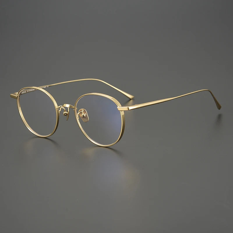 Stylish Black Titanium Full Rim Oval Round Eyeglasses for Women - Perfect for Reading, Work, and Everyday Fashion