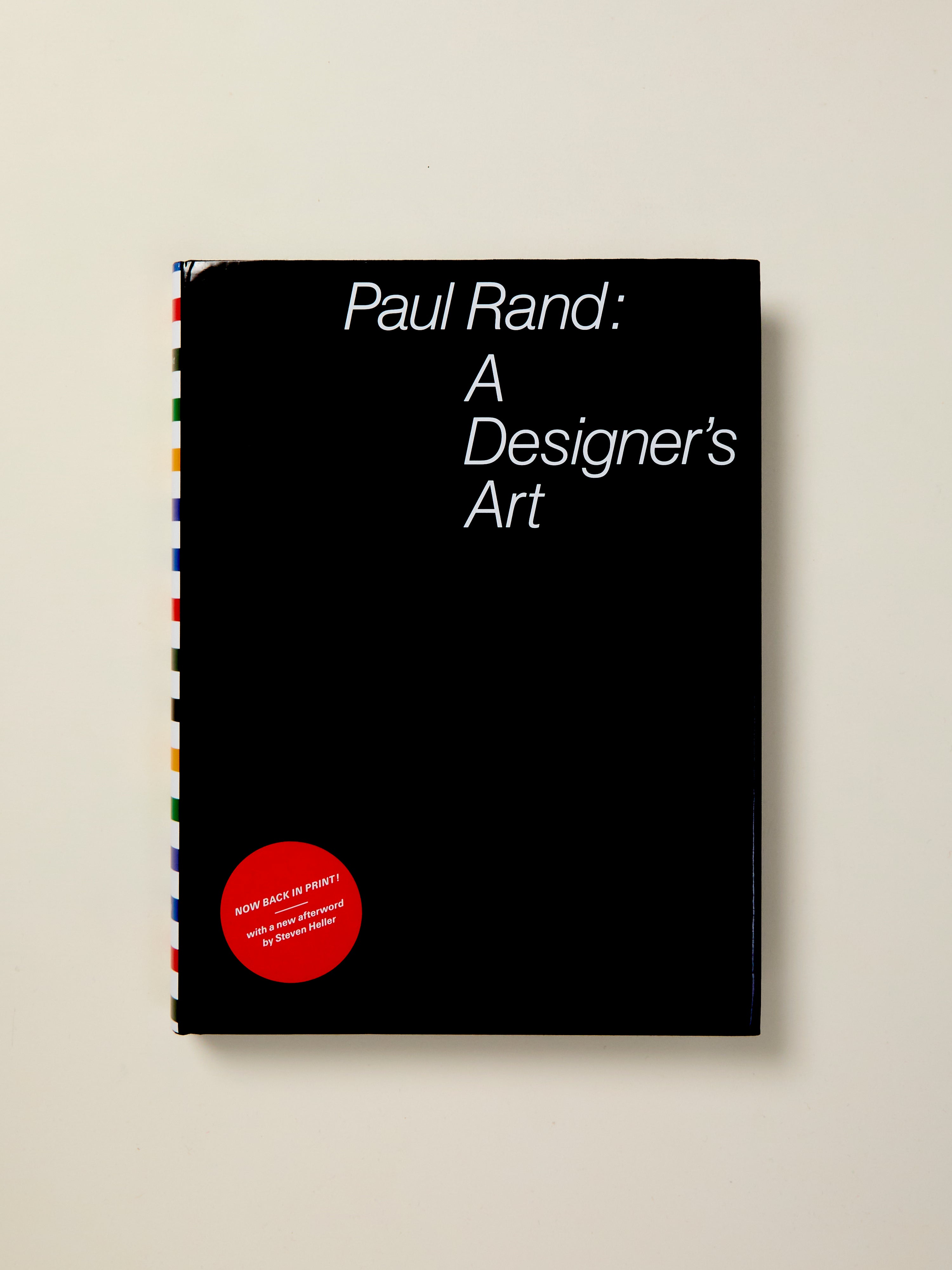 Paul Rand: A Designer's Art - Modern Graphic Design Book for Artists & Creatives | Perfect for Studio Inspiration & Design Education
