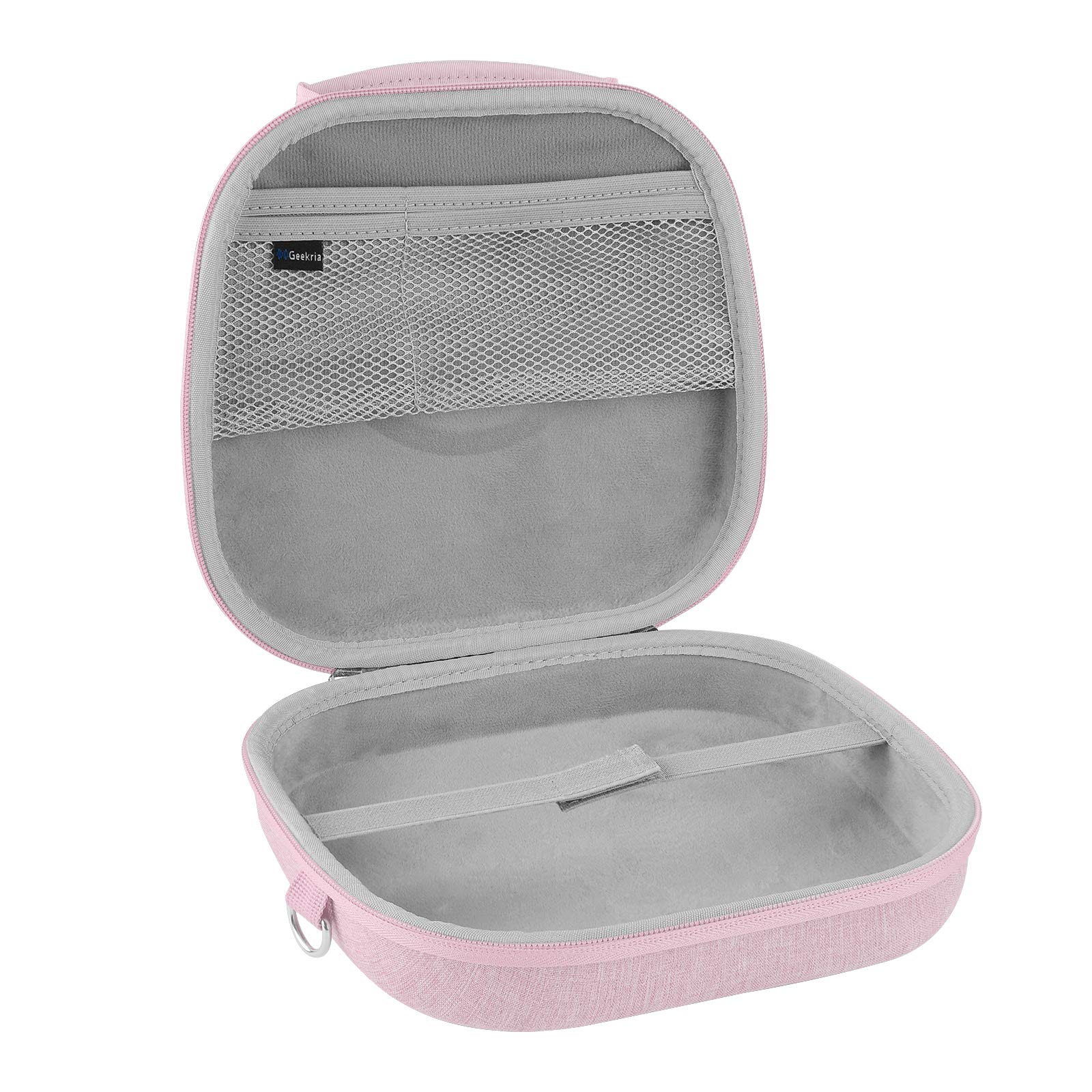 Geekria NOVA Hard Shell Travel Case for Apple AirPods Max - Protective Headphone Carrying Bag with Storage for Smart Case & Accessories | Pink | Perfect for Travel, Commuting & Home Storage