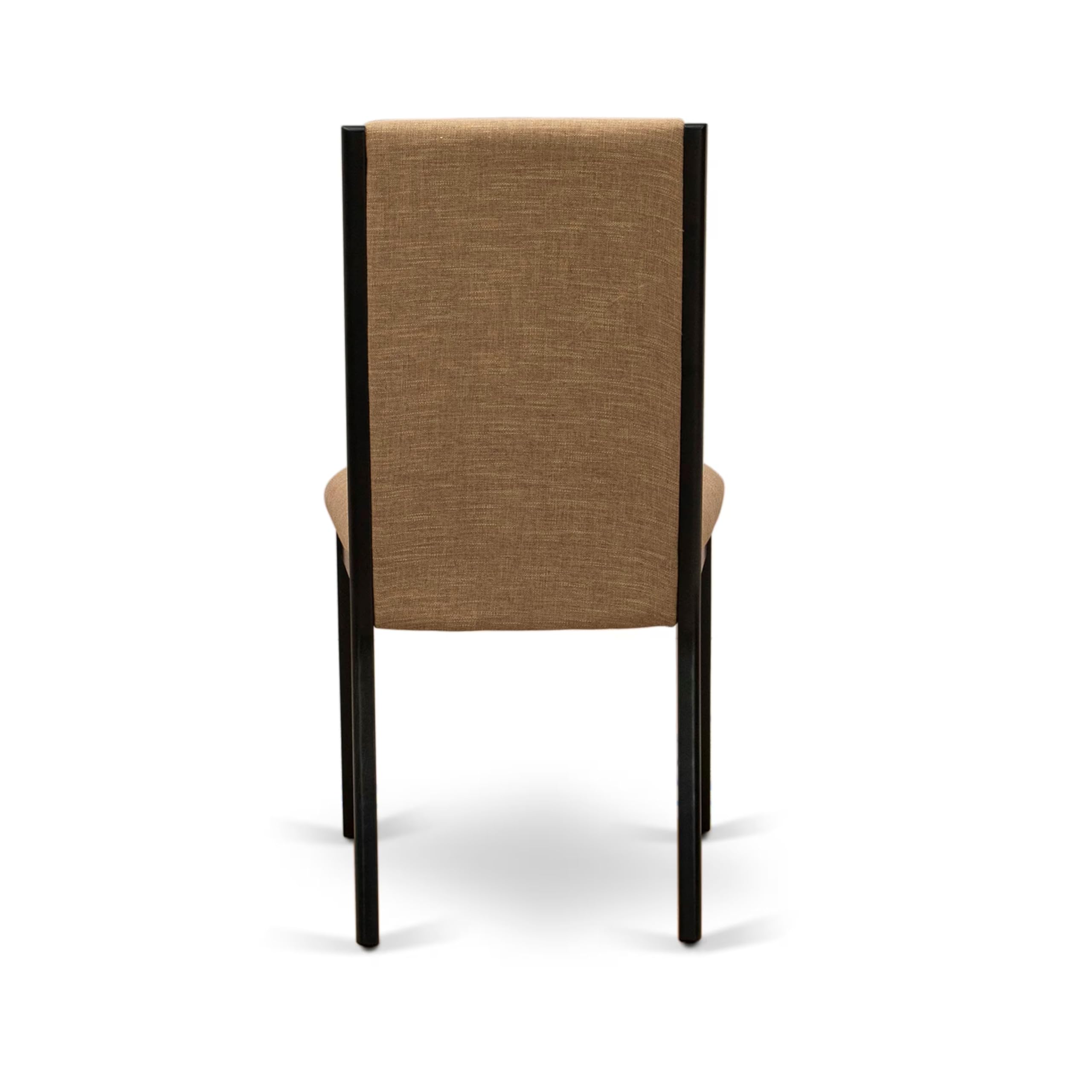 East West Furniture 5-Piece Dining Table Set for 4 - 36x60 Inch Rectangle Kitchen Table with V-Legs & 4 Light Sable Linen Fabric Chairs, Multi-Color - Perfect for Small Spaces, Breakfast Nooks & Cozy Family Meals