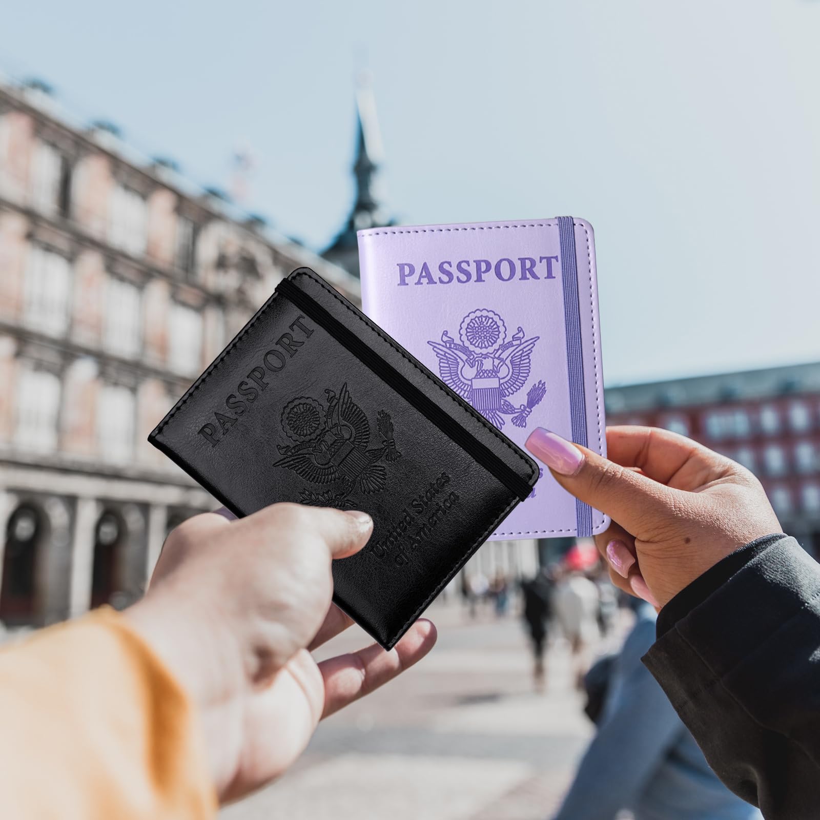 Premium RFID Blocking Passport Holder Wallet for Women & Men - Secure Travel Document Organizer with Multiple Card Slots | Perfect for Airplane, Cruise, and International Travel Essentials