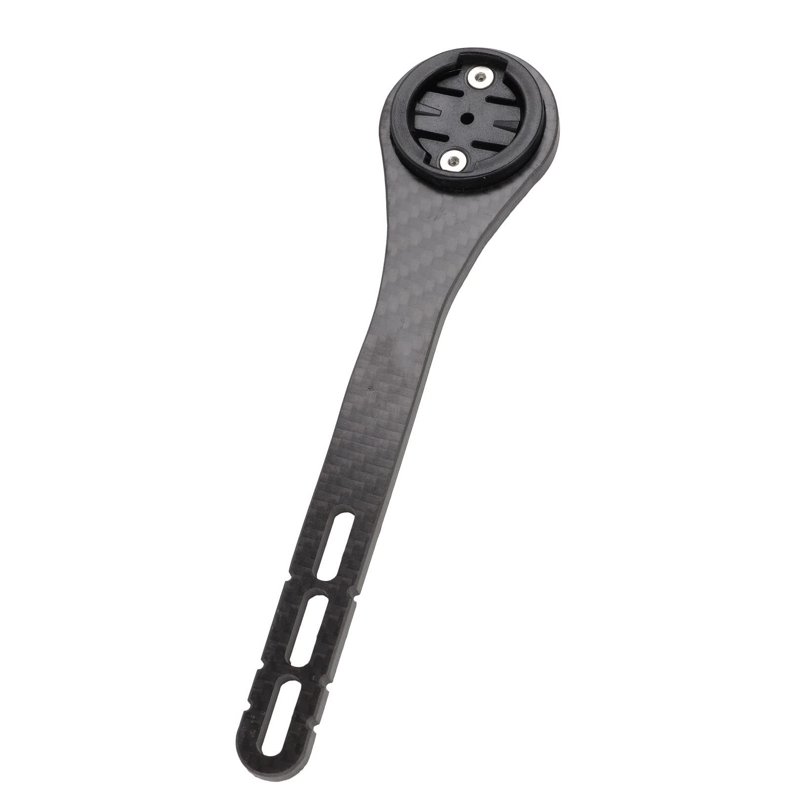 Carbon Fiber Bike Computer Mount - Extended Out Front Handlebar Mount for Garmin, Wahoo & Cycling GPS - Perfect for Road Bikes & Mountain Biking Adventures