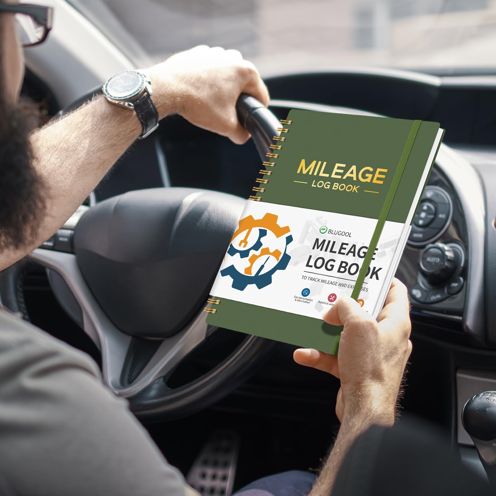 Auto Mileage Log Book for Car & Vehicle Maintenance - 6.1×8.4