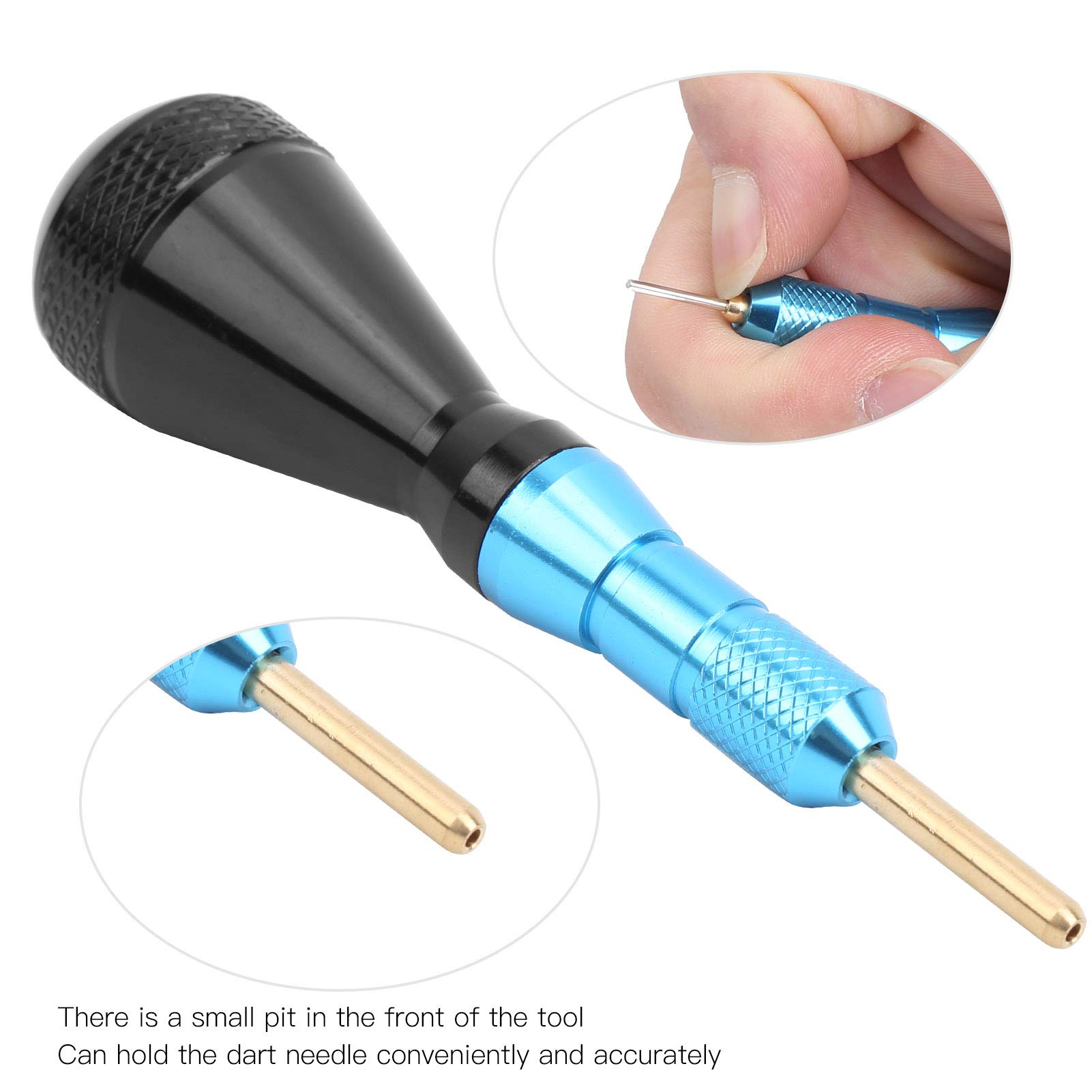 Dilwe Tip Remover Tool - Soft Tip Puller for Broken Tips (Blue) | Perfect for Archery, Shooting & Bow Maintenance | Essential for Bowhunters & Target Practice