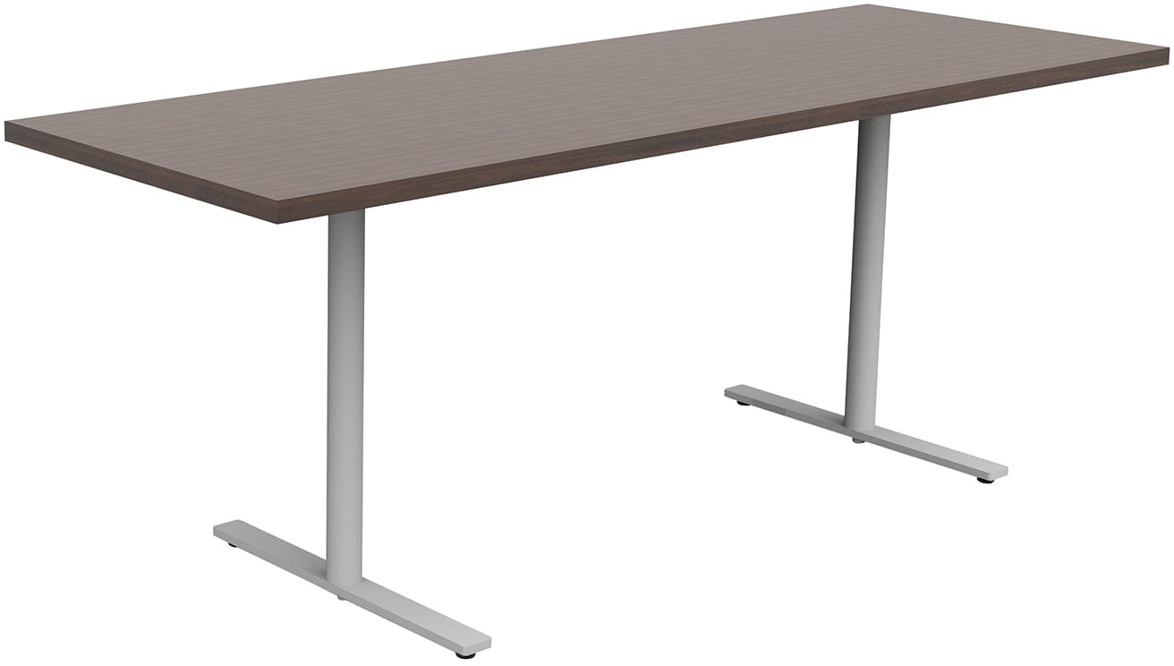 Safco JURNI 72 x 24 Inch Multi-Purpose Table with T-Leg Base and Glides - Perfect for Office, Classroom, Conference Room, and Home Use [JN7224NFXTGL]