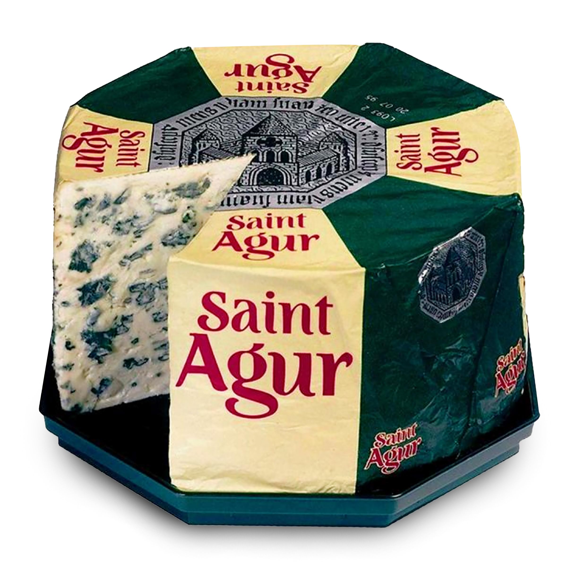 Saint Agur Blue Cheese Wedge – 5 lbs | Creamy, Mild & Smooth French Blue Cheese | Perfect for Charcuterie Boards, Salads & Gourmet Recipes | Premium Cheese from The Cheese Lover Shop