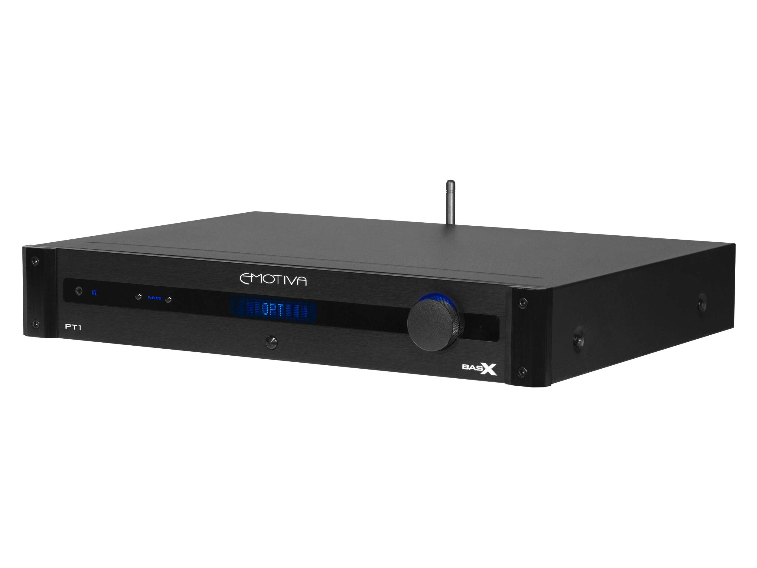 BasX PT1 High-Performance Stereo Preamplifier with Built-in DAC & FM Tuner - Perfect for Home Audio Systems and Audiophile Setups