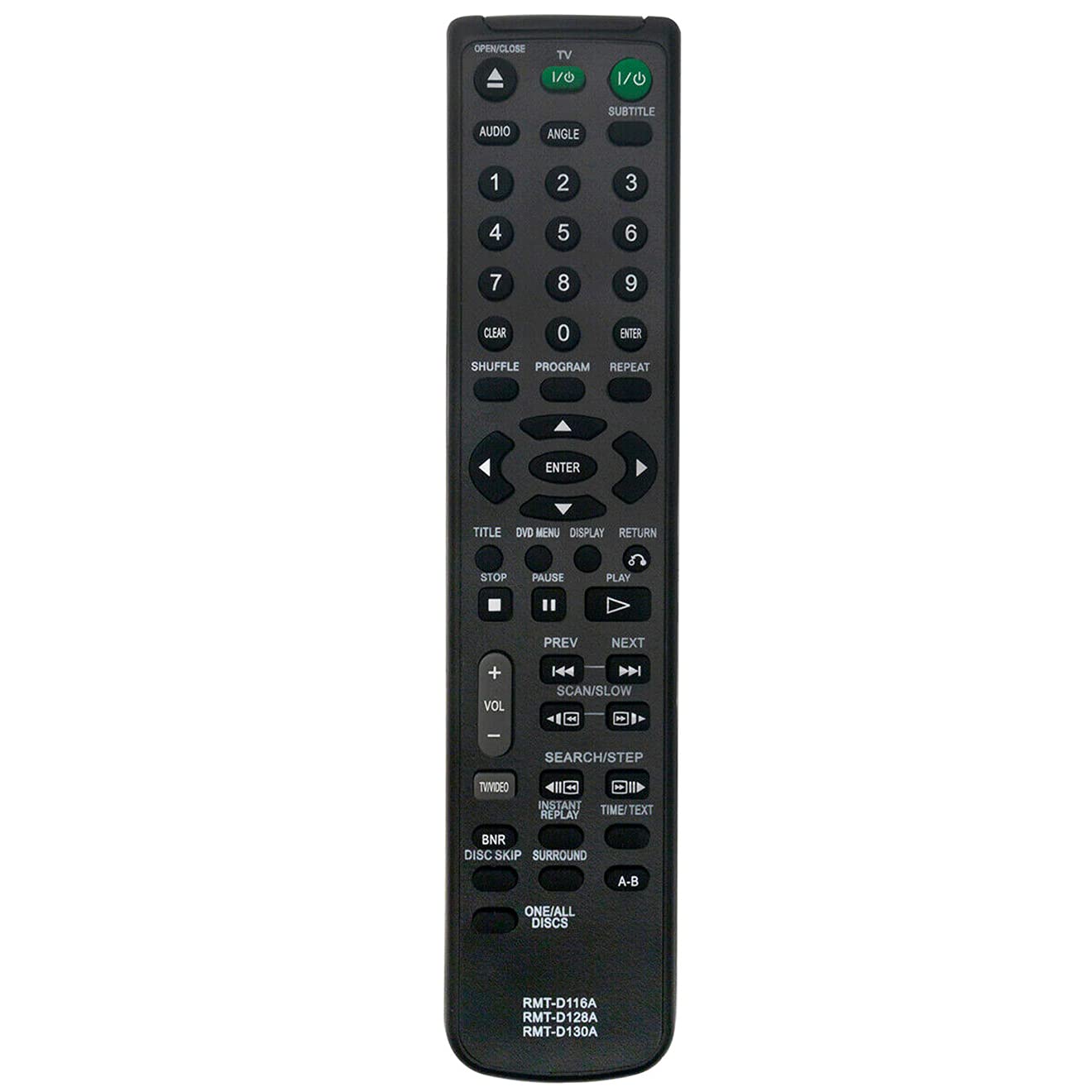 Sony CD DVD Player Remote Control Replacement for DVP-NC600 DVP-NS400D DVP-S350 DVP-S36 DVP-S360 DVP-S363 DVP-S365 DVP-S560D - Compatible with RMT-D128A RMT-D130A RMT-D116A Models - Perfect for Home Entertainment Systems & Media Players