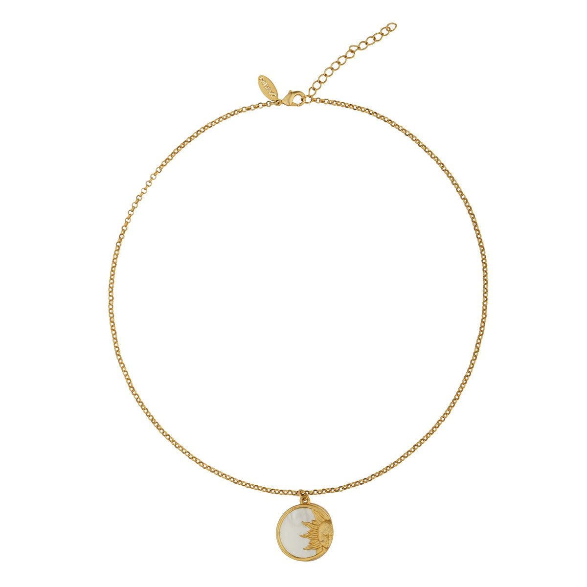 Magic of the Sun Pendant Necklace and Stud Earrings Set - Solar Energy Jewelry for Women - Perfect for Everyday Wear, Parties & Special Occasions