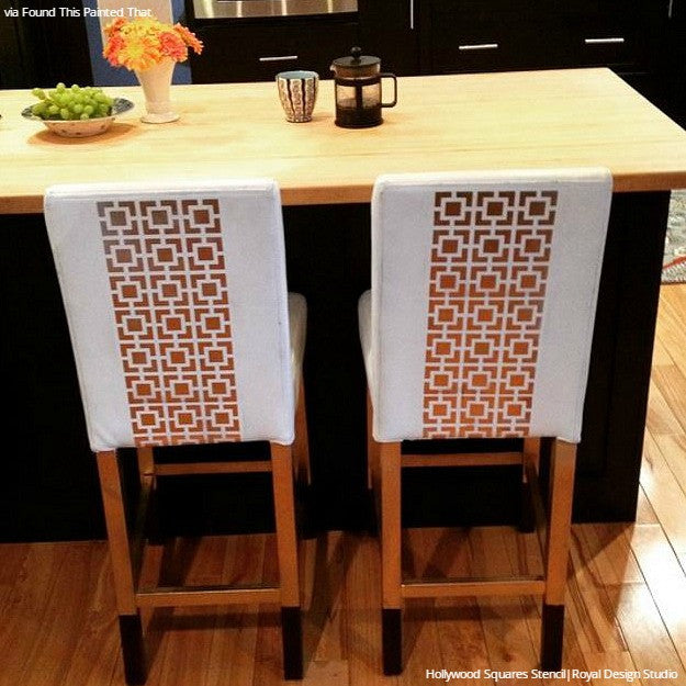 Hollywood Squares Stencil - Reusable DIY Craft Template for Painting, Woodworking & Home Decor | Perfect for Wall Art, Furniture, and DIY Projects