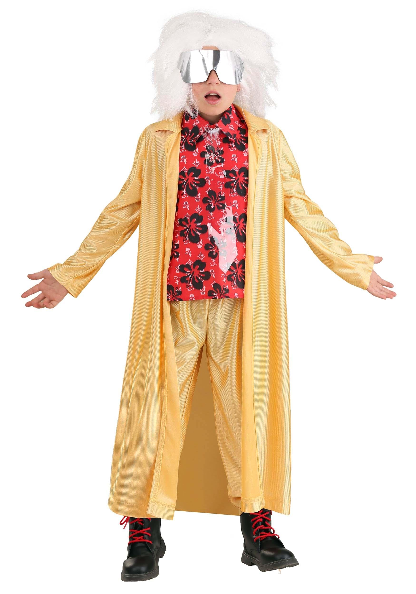 Kids' Back to the Future 2015 Doc Brown Halloween Costume - Perfect for Cosplay, Dress-Up Parties & Movie-Themed Events