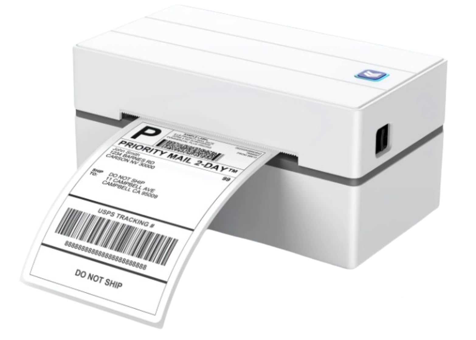 Wireless Bluetooth Label Printer 4x6 (102x152mm) - Compatible with iPhone, Android, Mac & Windows | Thermal Shipping Label Maker for UPS, FedEx, USPS, DHL | Perfect for Small Business, Home Office & E-commerce Shipping