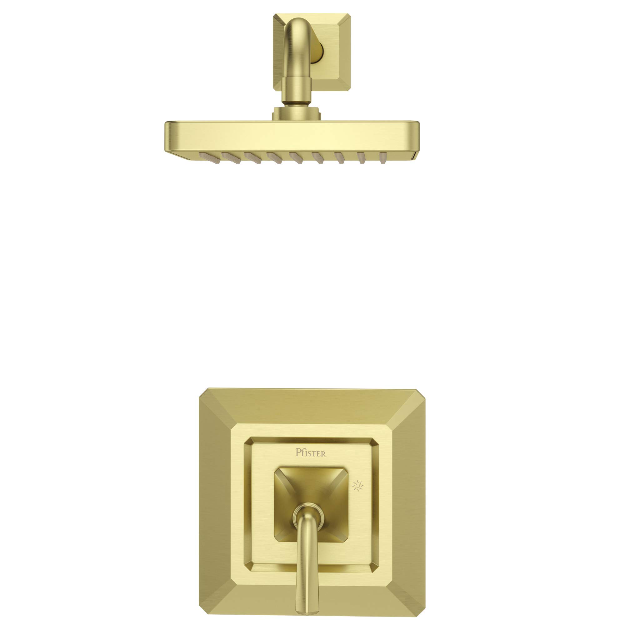 Pfister LG89-7FED Polished Nickel Single Handle Bathroom Faucet - Modern Waterfall Spout for Sink, Vanity & Powder Room (Easy Installation, Durable Finish)