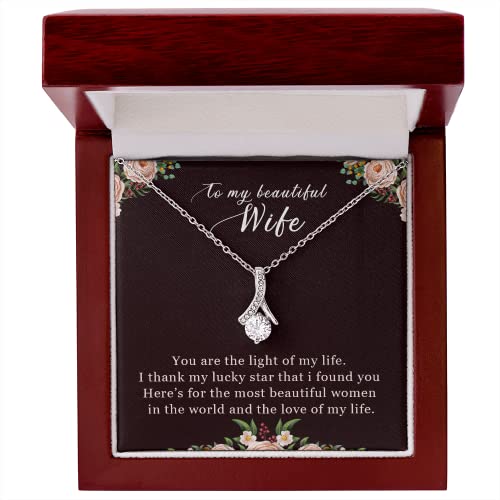 14K White Gold Finish Alluring Beauty