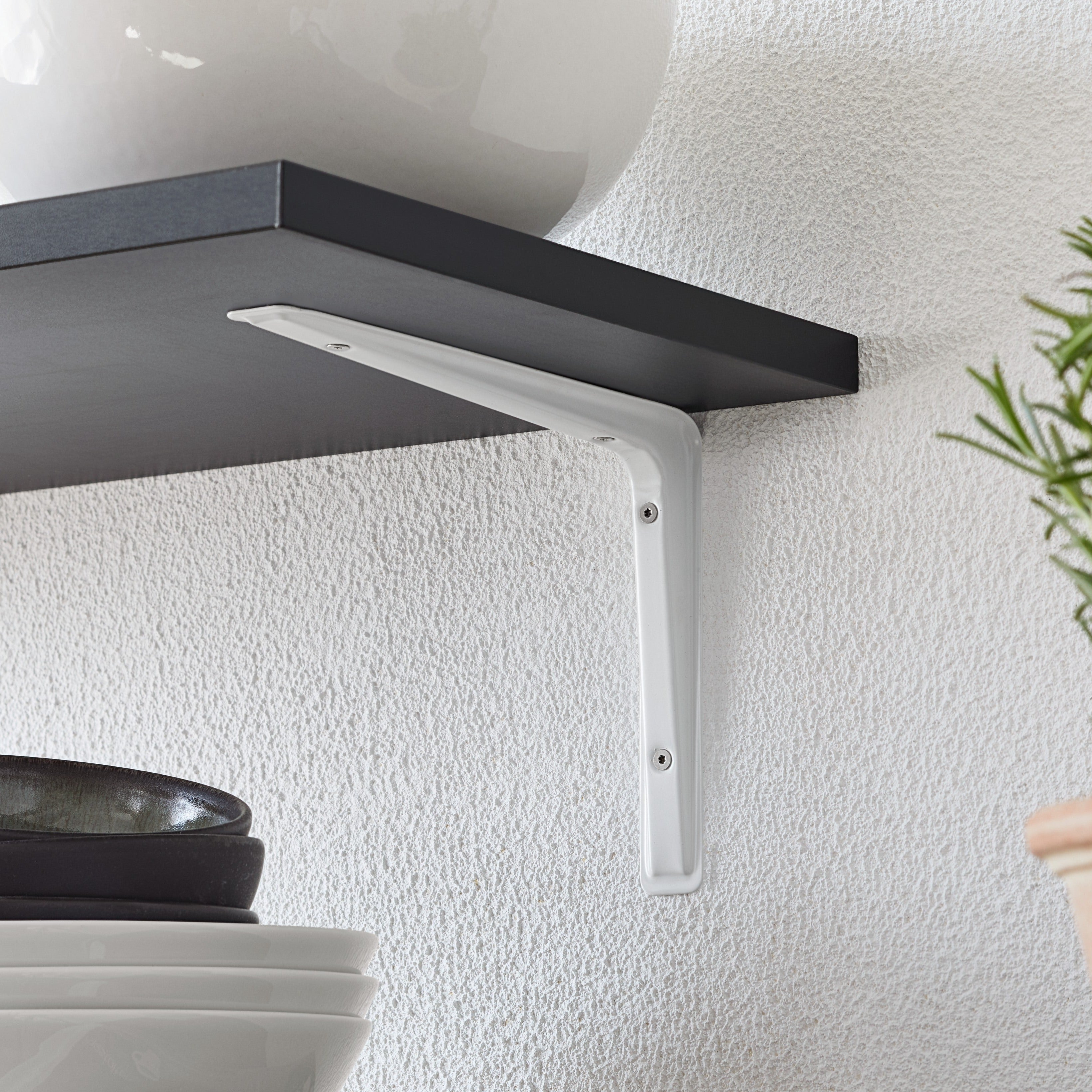 ALTURA Heavy Duty Shelf Bracket - Decorative Metal Brackets for Floating Shelves - Rustic Industrial Style - Perfect for Home Office, Kitchen, Bathroom & Garage Storage Solutions