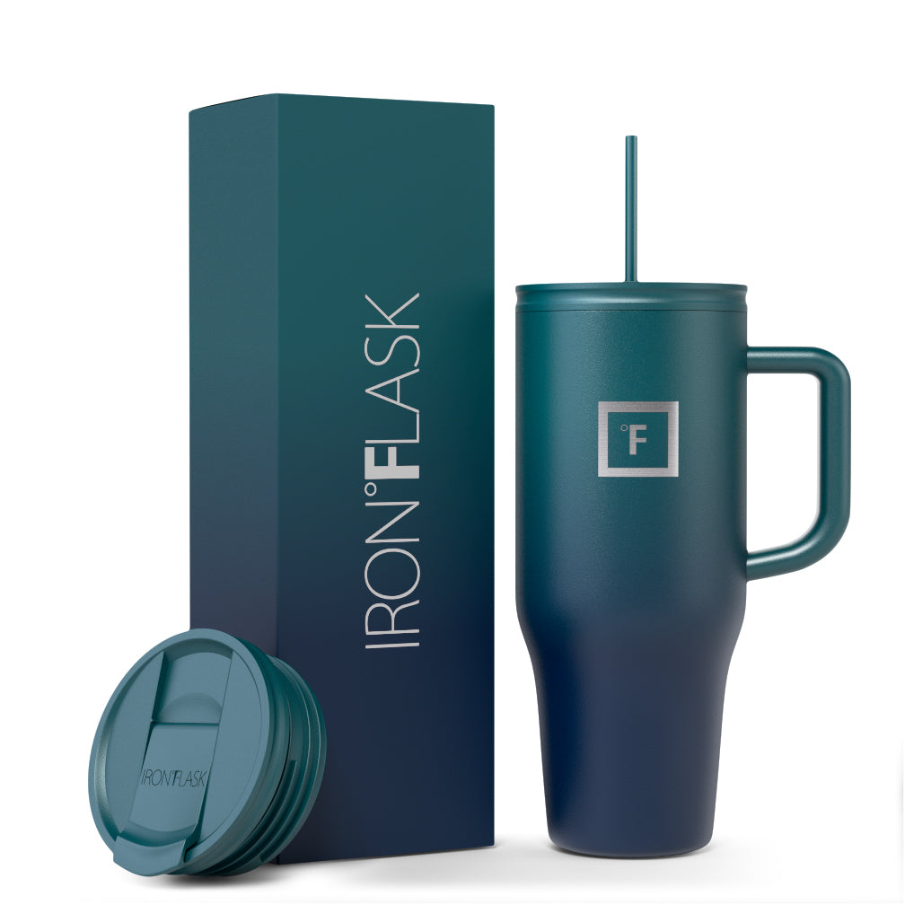 32 Oz Co Pilot Tumbler with Lid and Straw - Insulated Stainless Steel Travel Mug for Hot & Cold Drinks - Perfect for Commuting, Camping, and Office Use