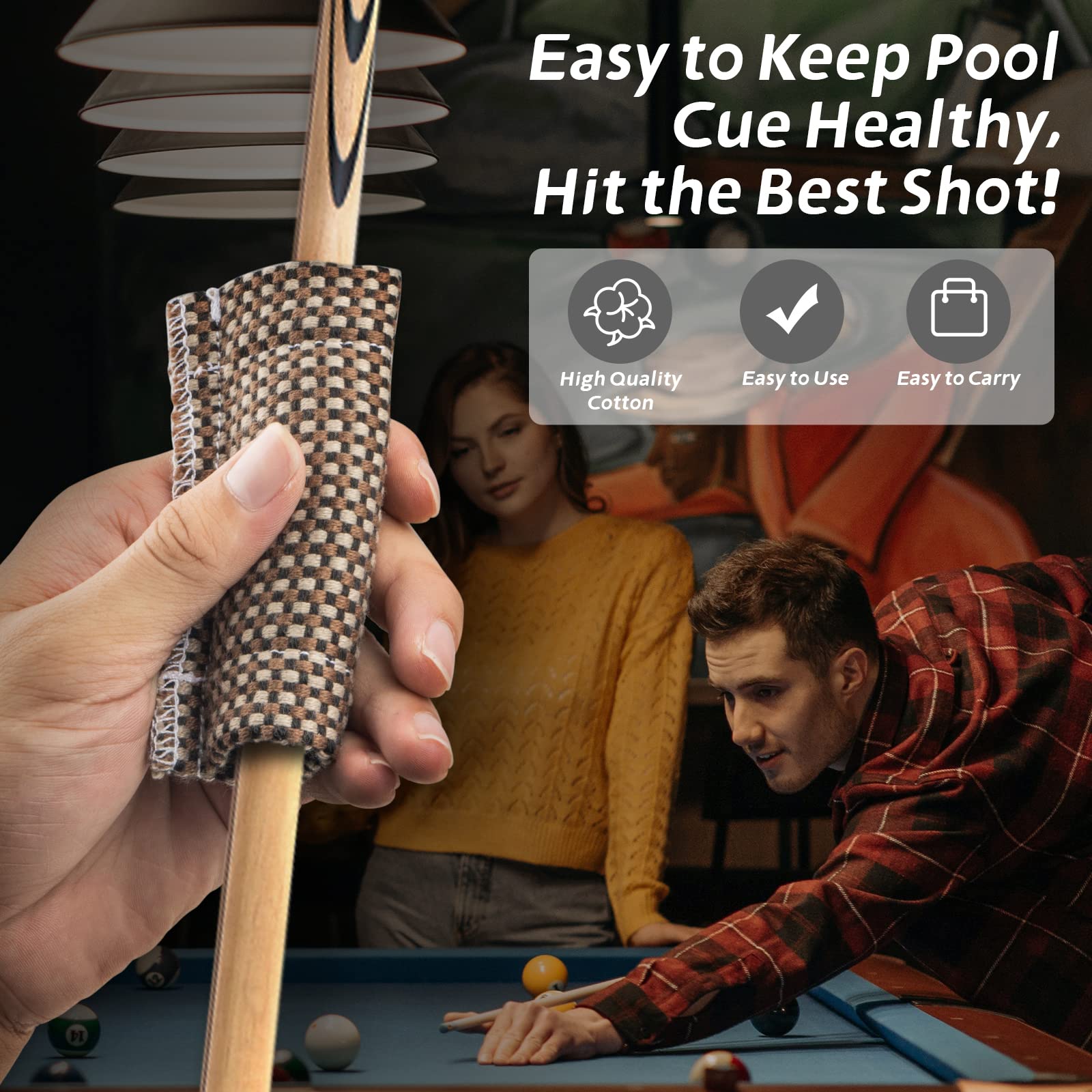 Premium Pool Table Brush for Felt - Solid Wood Billiard Table Cleaning Brush Set with Soft Bristles | Professional Pool Table Accessories for Home Game Rooms, Bars, and Billiard Clubs