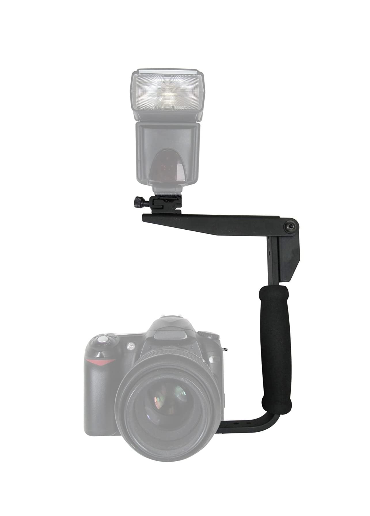 Sony Alpha DSLR-A550L Flash Bracket - 180° Pivoting Positioning with Hot Shoe Mount for Professional Photography | Perfect for Studio, Portrait & Event Shooting