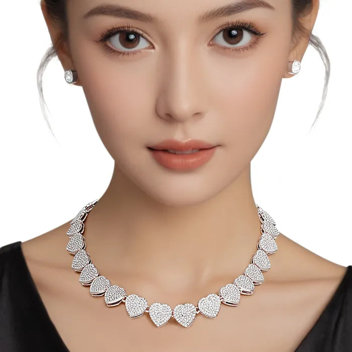 Elegant Women's Silver Link Chain Necklace Set - Dainty Layered Jewelry for Everyday Wear & Special Occasions