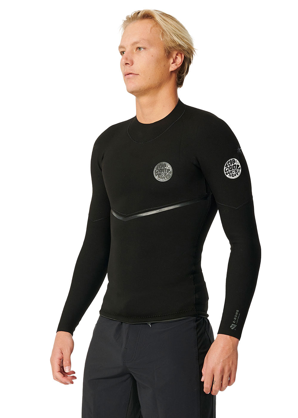 Rip Curl Men's E Bomb 1.5mm GBS Long Sleeve Wetsuit Jacket - Surfing, Diving & Water Sports Thermal Protection