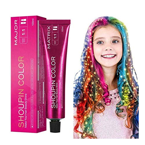 HACORO Mermaid Hair Coloring Shampoo - Mild & Safe 3-in-1 Hair Dye for All Hair Types | Professional Color Depositing Conditioner with Nourishing Formula (Blue) | Perfect for DIY Home Hair Color, Temporary Highlights & Fantasy Hair Styling